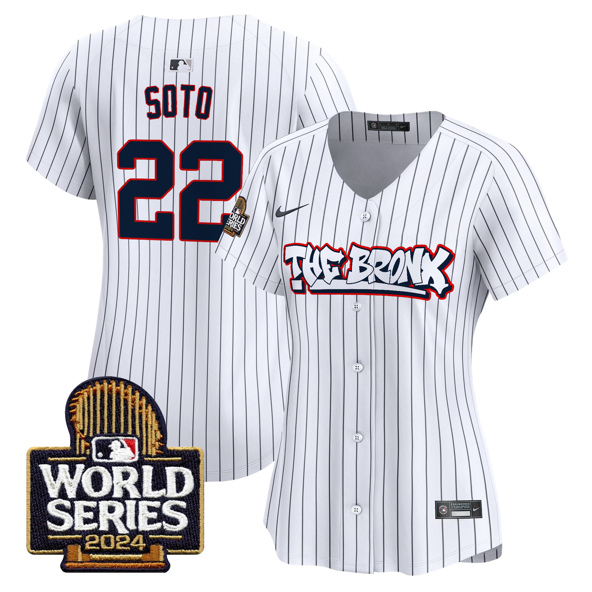 Women's Yankees The Bronx 2024 World Series Vapor Premier Limited Jersey - All Stitched - Image 14