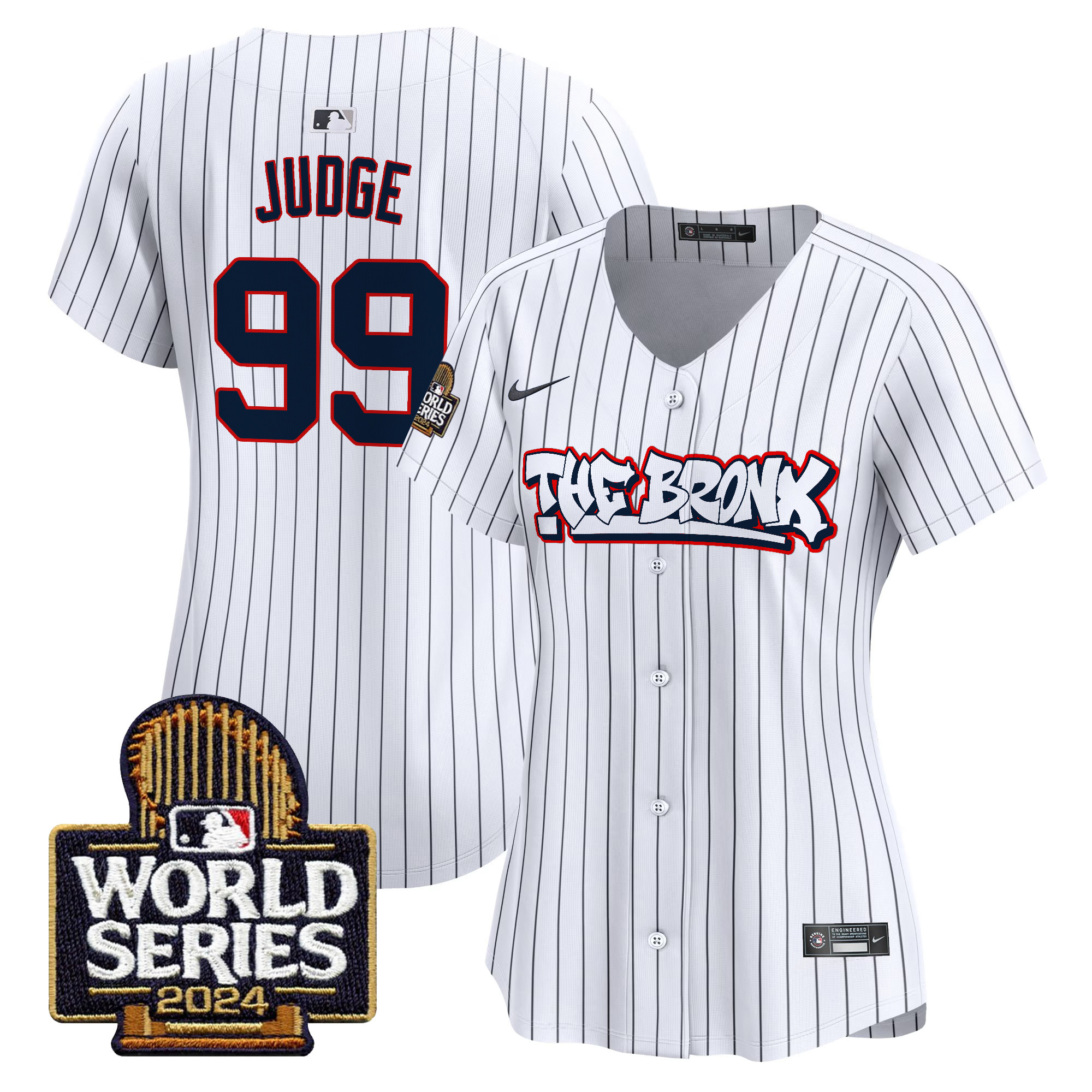 Women's Yankees The Bronx 2024 World Series Vapor Premier Limited Jersey - All Stitched - Image 9