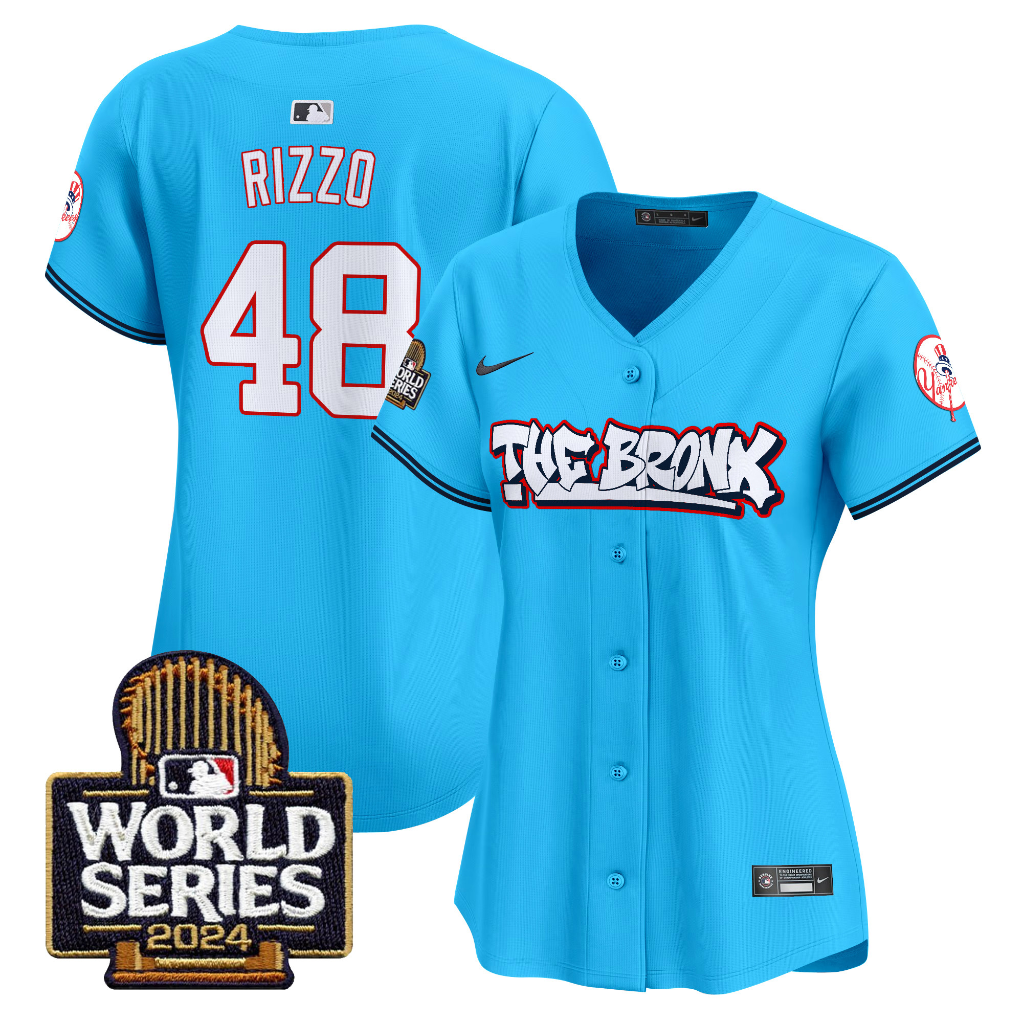 Women's Yankees The Bronx 2024 World Series Vapor Premier Limited Jersey - All Stitched - Image 31