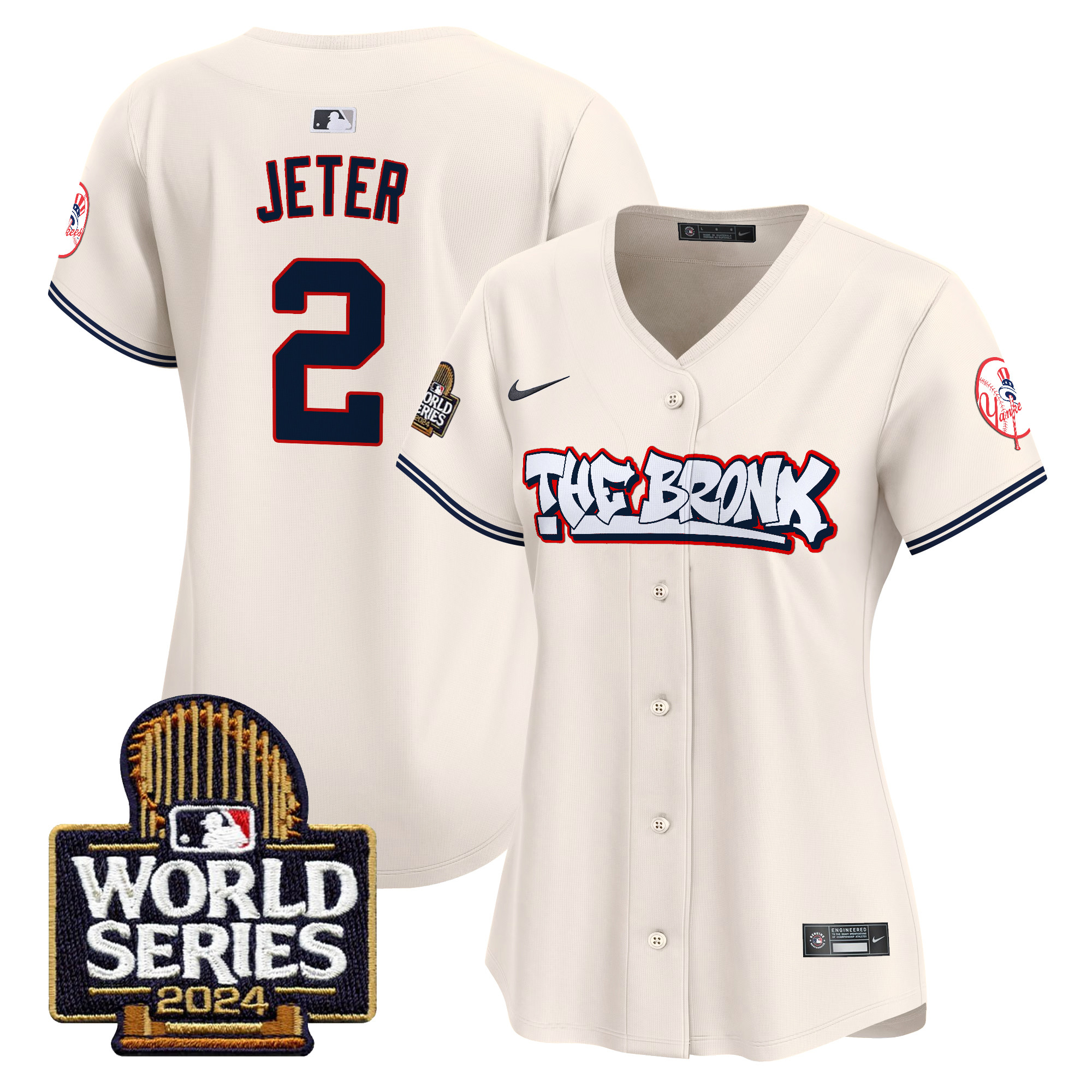 Women's Yankees The Bronx 2024 World Series Vapor Premier Limited Jersey - All Stitched - Image 4
