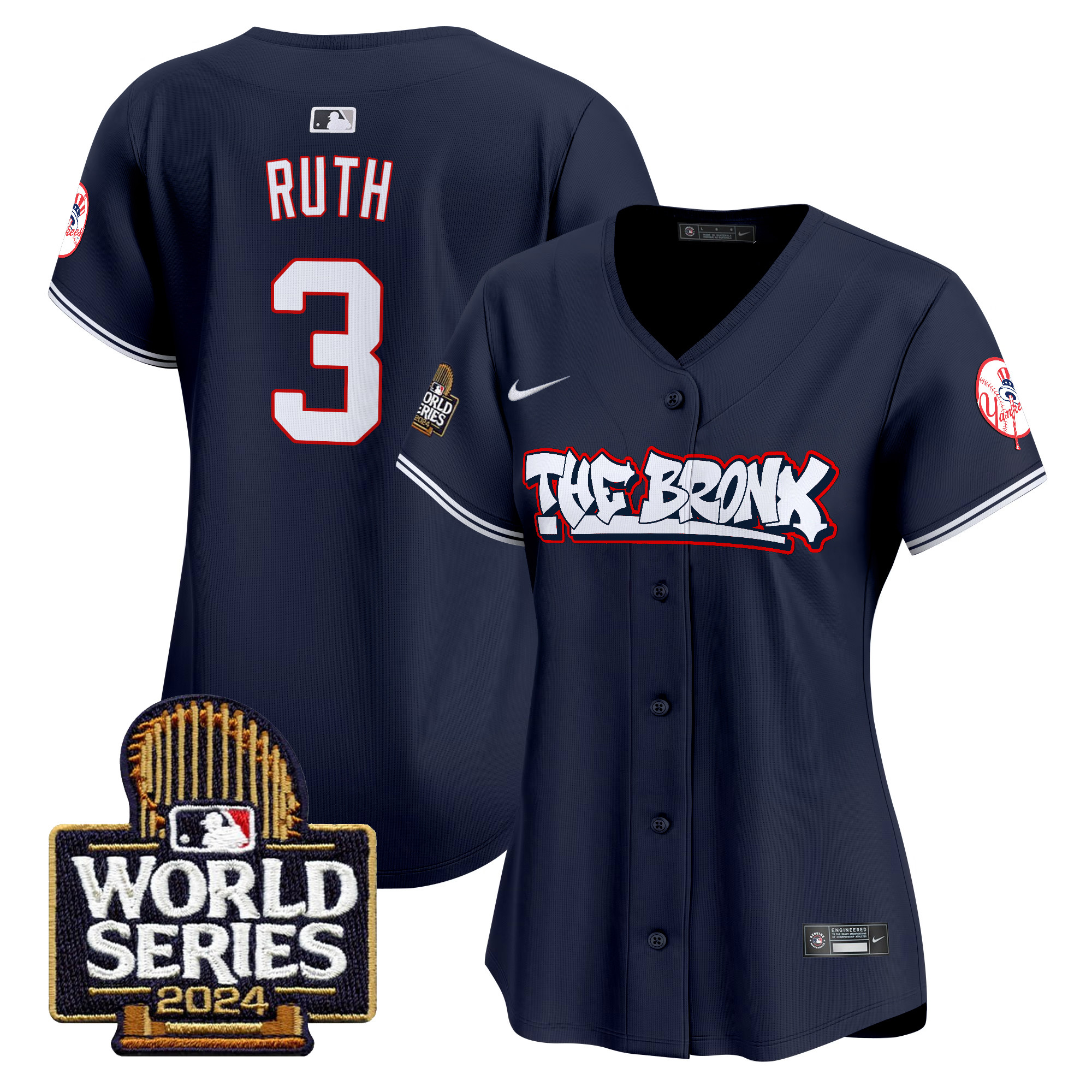 Women's Yankees The Bronx 2024 World Series Vapor Premier Limited Jersey - All Stitched - Image 19