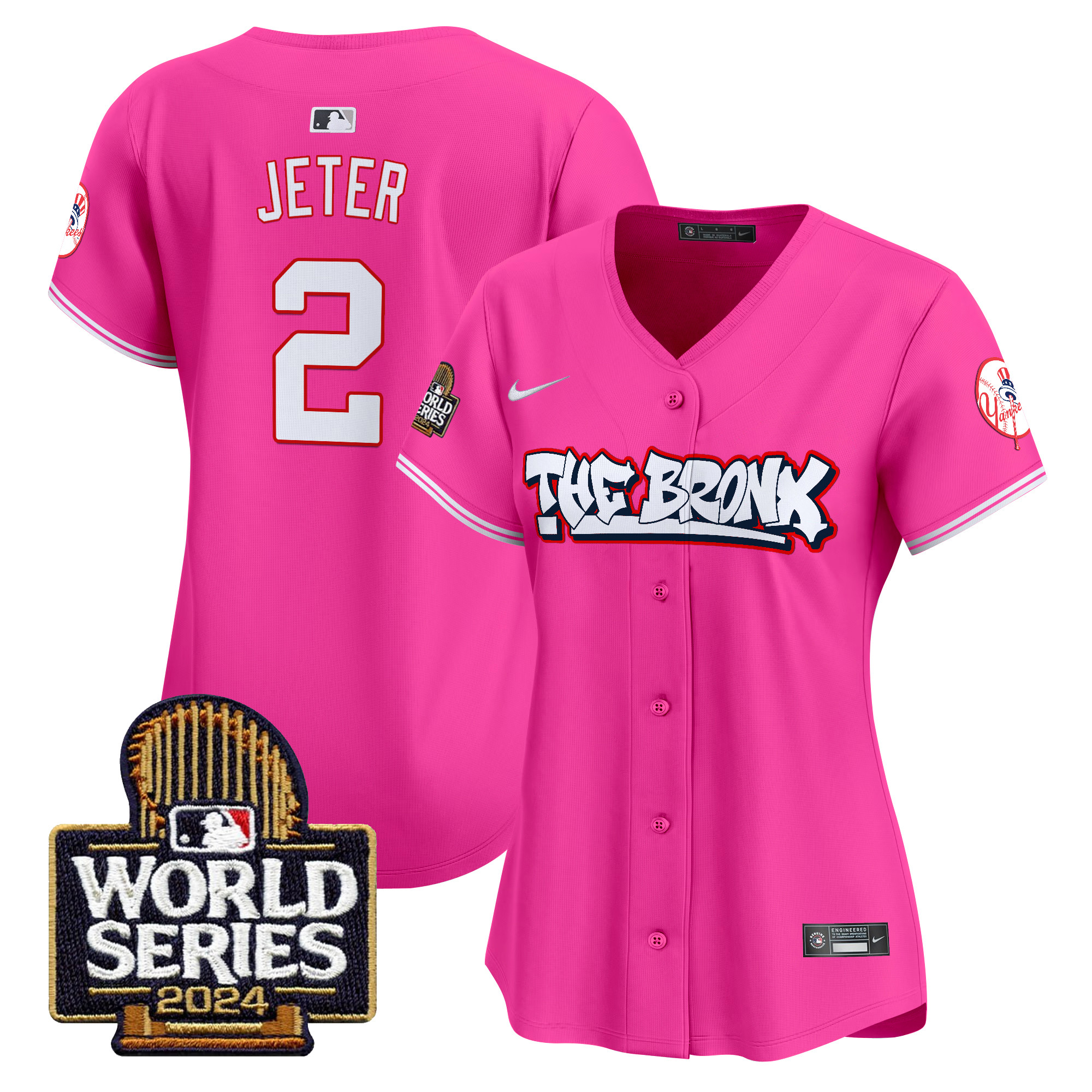 Women's Yankees The Bronx 2024 World Series Vapor Premier Limited Jersey - All Stitched - Image 36