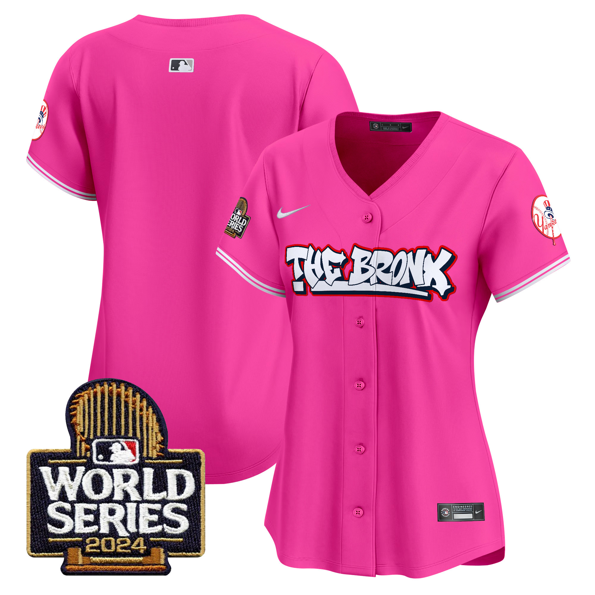 Women's Yankees The Bronx 2024 World Series Vapor Premier Limited Jersey - All Stitched - Image 40