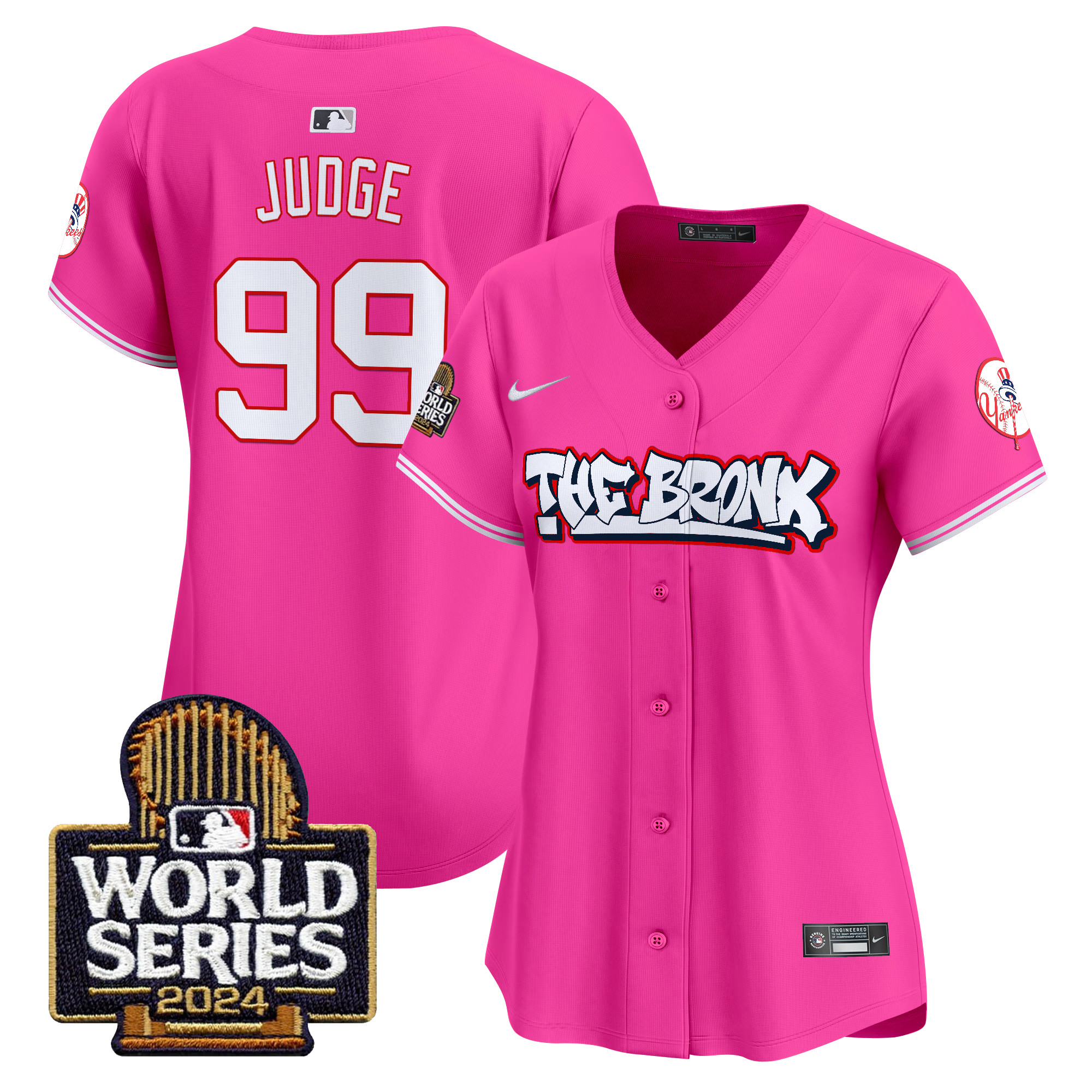 Women's Yankees The Bronx 2024 World Series Vapor Premier Limited Jersey - All Stitched - Image 33