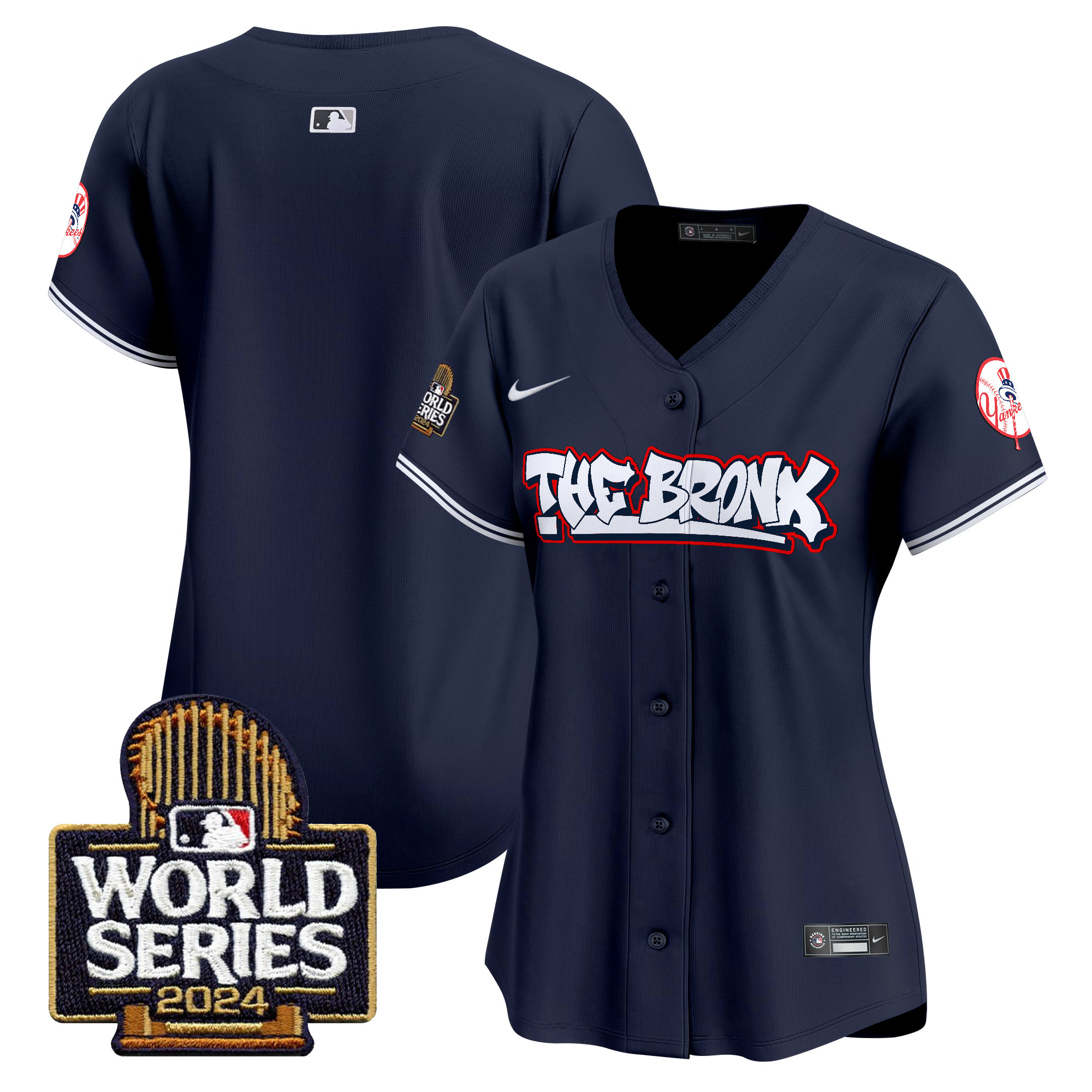 Women's Yankees The Bronx 2024 World Series Vapor Premier Limited Jersey - All Stitched - Image 24