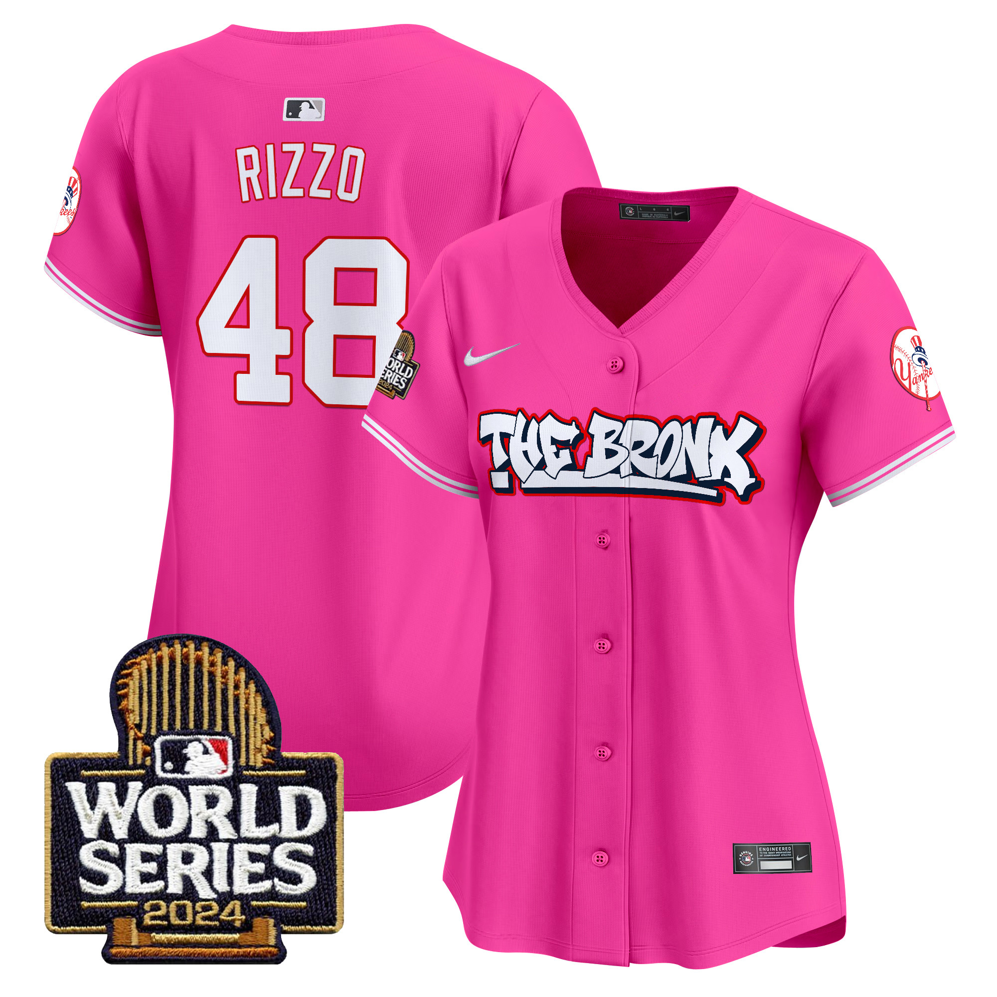 Women's Yankees The Bronx 2024 World Series Vapor Premier Limited Jersey - All Stitched - Image 39