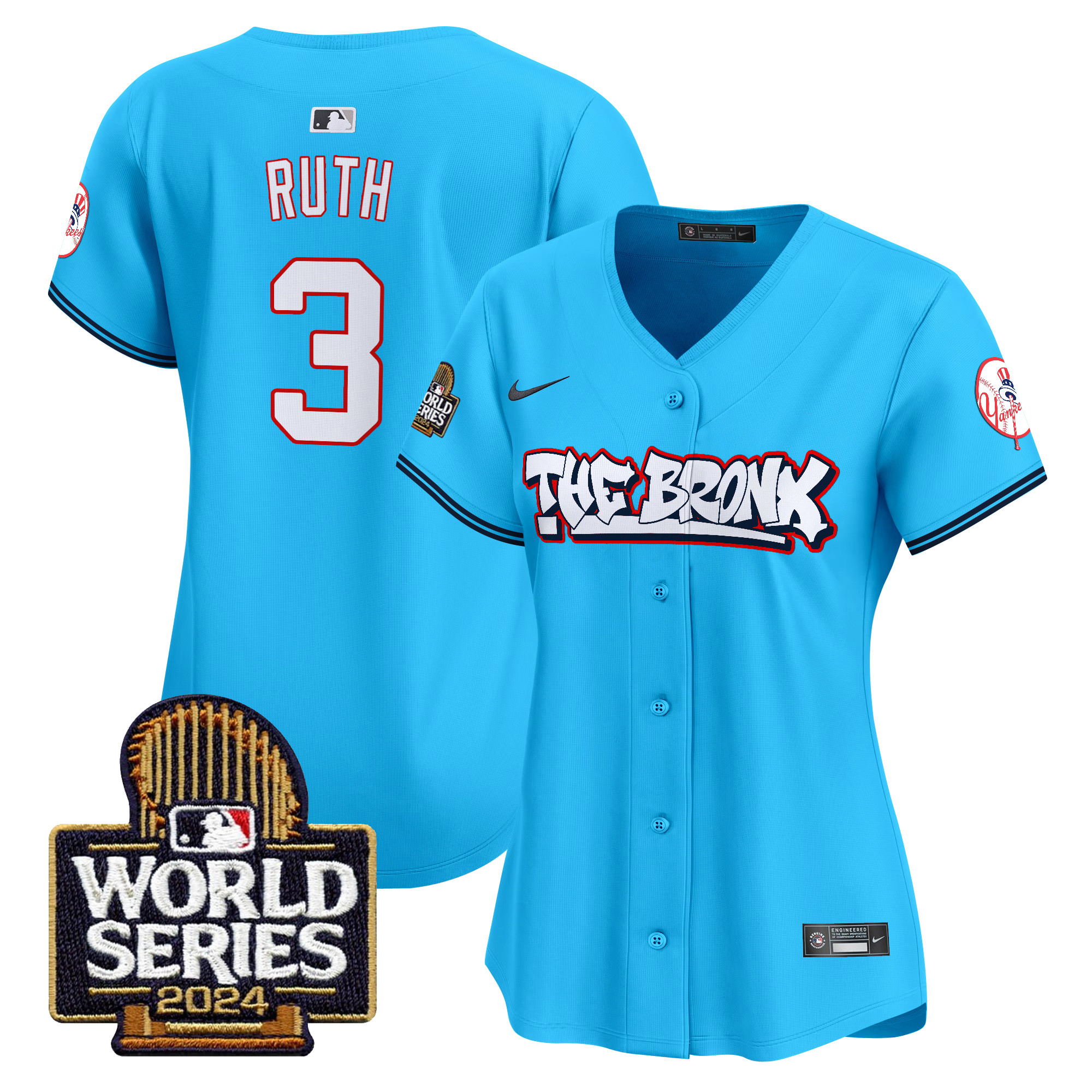Women's Yankees The Bronx 2024 World Series Vapor Premier Limited Jersey - All Stitched - Image 27