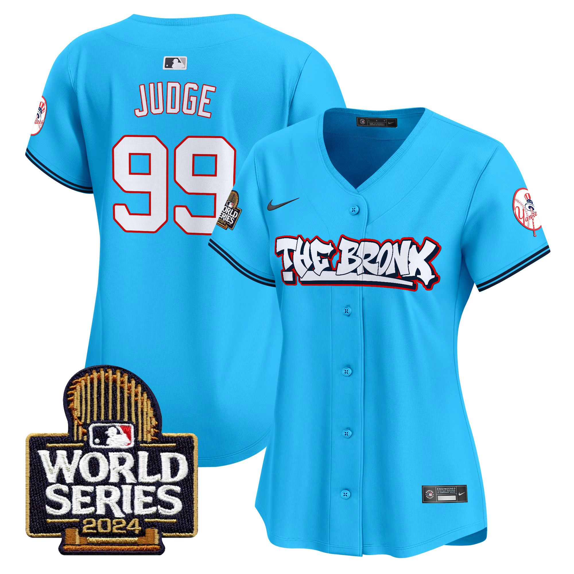 Women's Yankees The Bronx 2024 World Series Vapor Premier Limited Jersey - All Stitched - Image 25
