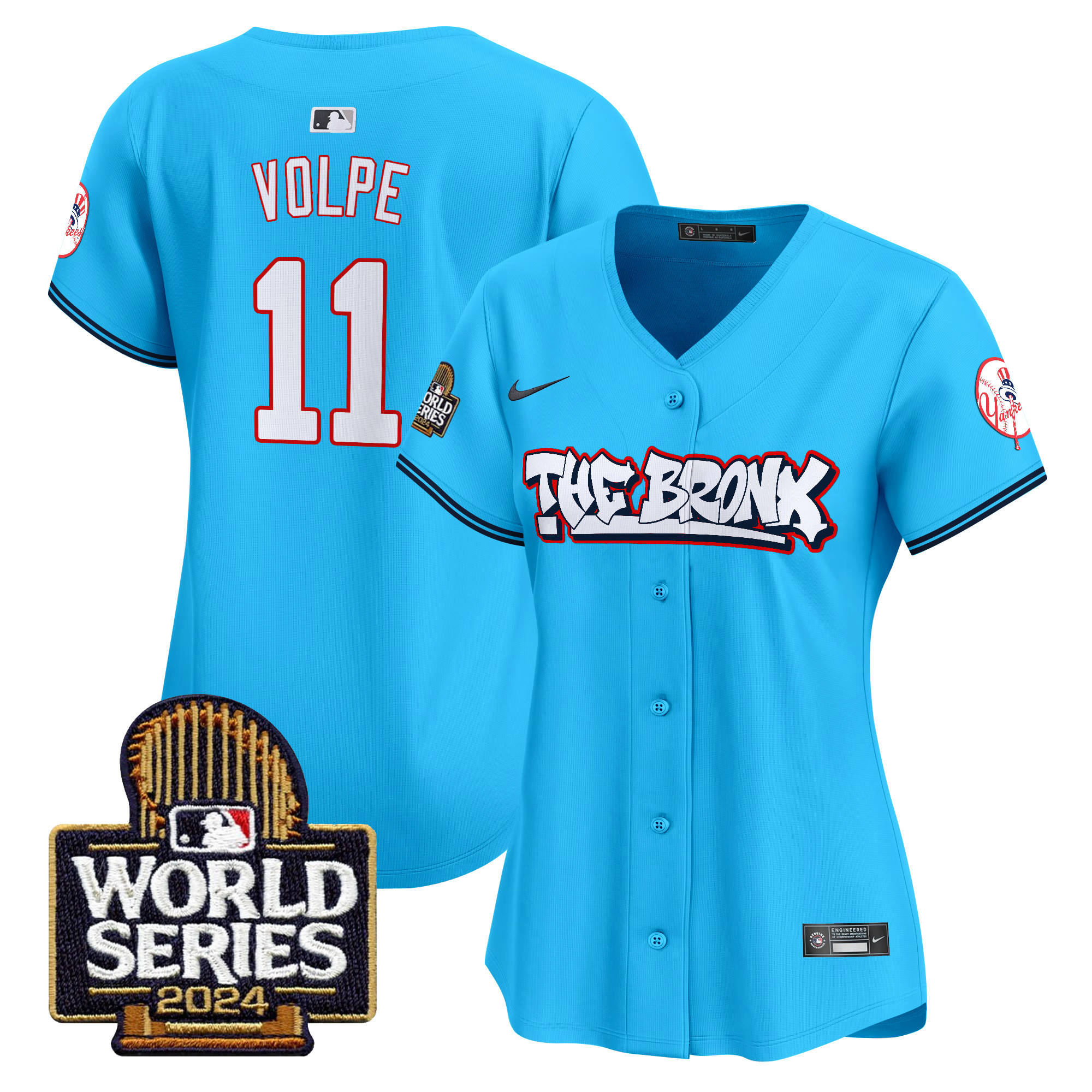 Women's Yankees The Bronx 2024 World Series Vapor Premier Limited Jersey - All Stitched - Image 26