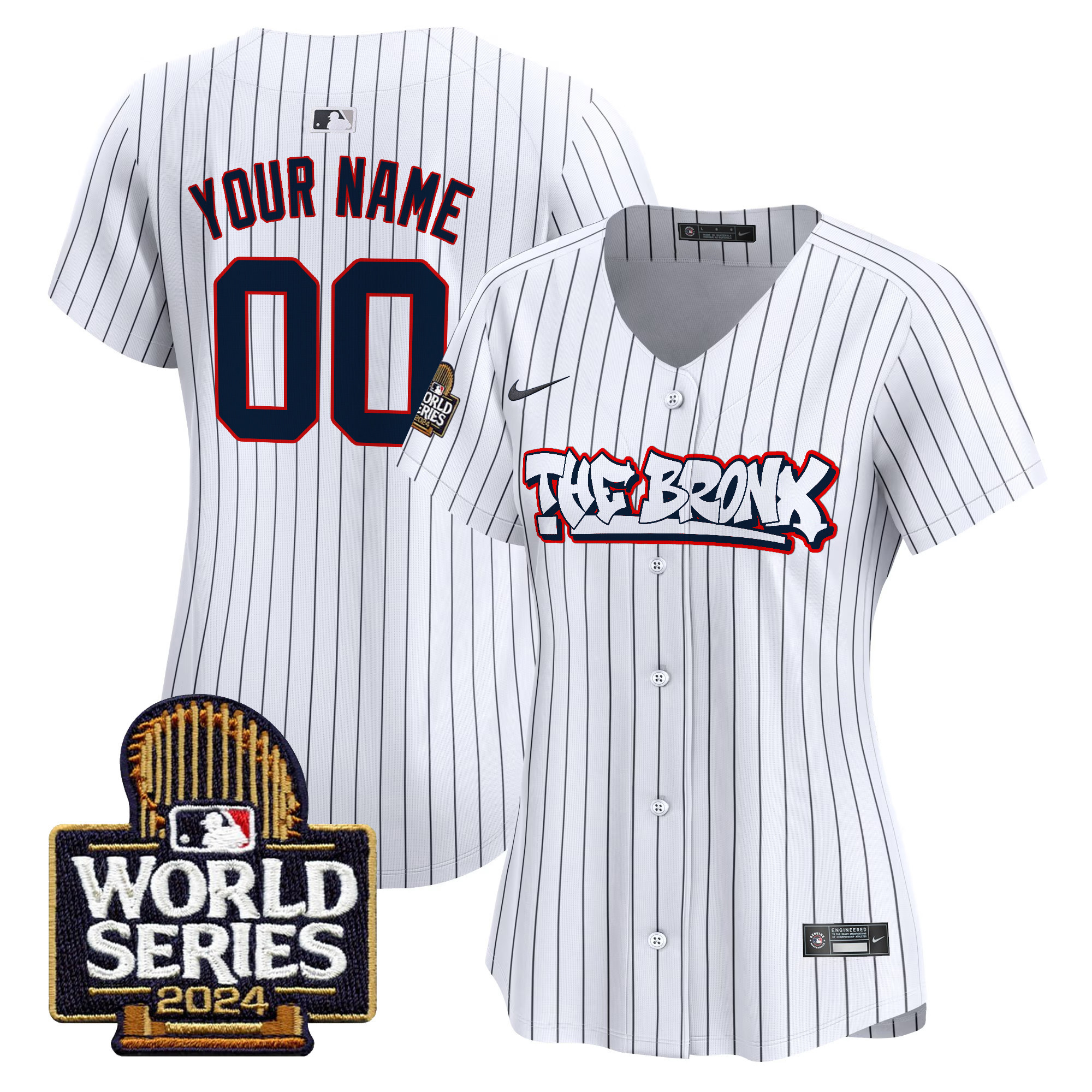 Yankees The Bronx 2024 World Series Vapor Premier Limited Custom Jersey - All Stitched - Image 7