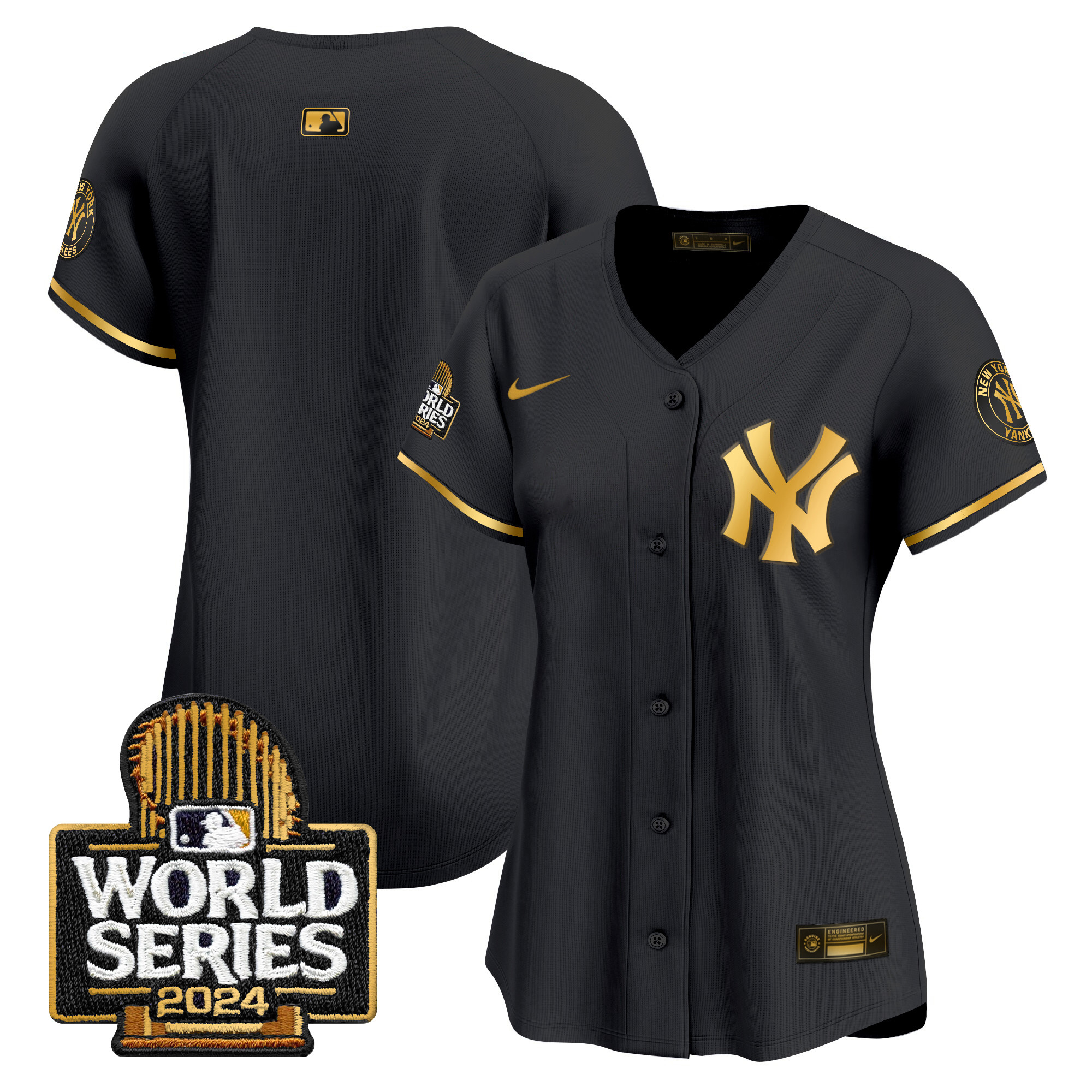 Women's Yankees 2024 World Series Vapor Premier Limited Jersey - All Stitched - Image 8