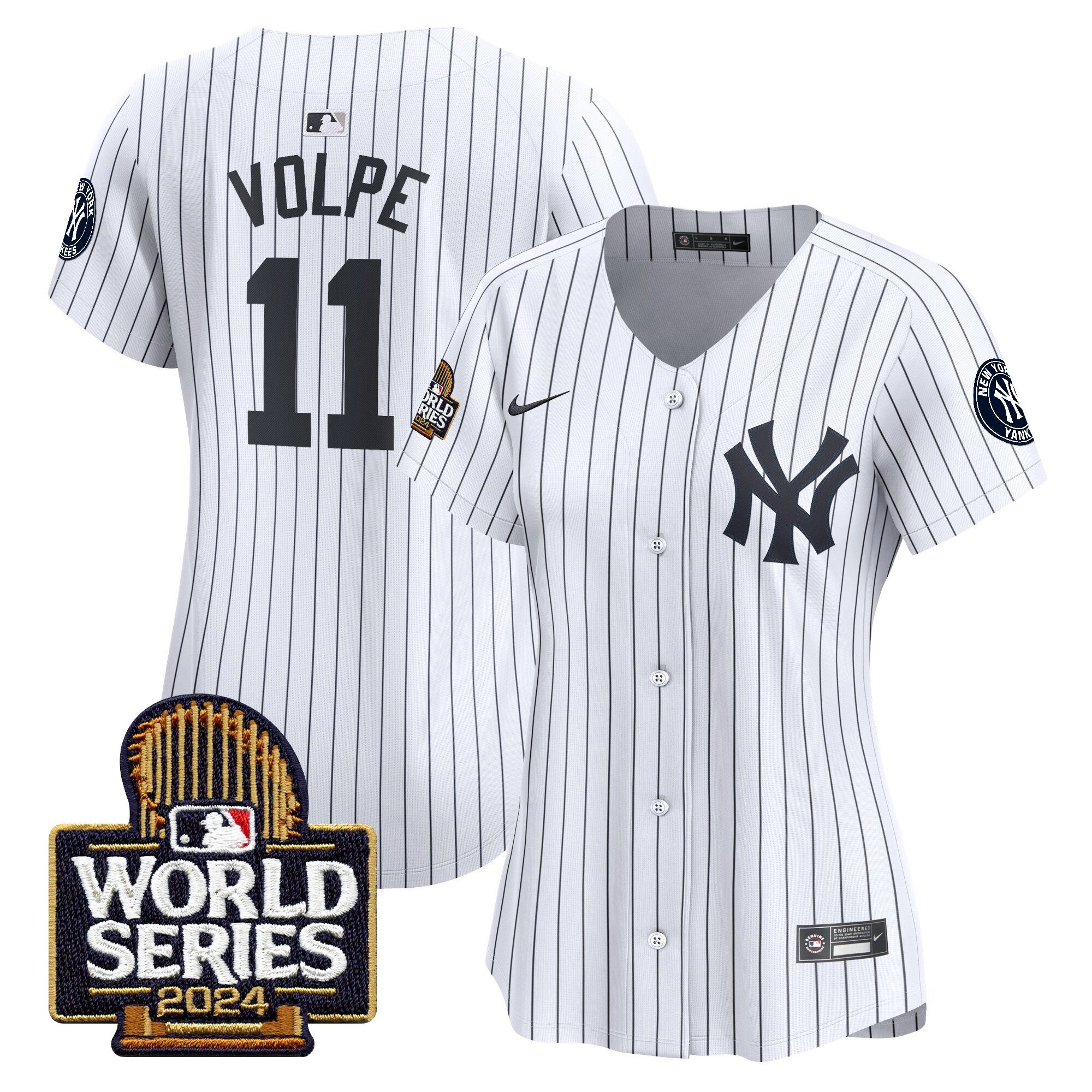 Women's Yankees 2024 World Series Vapor Premier Limited Jersey - All Stitched - Image 18