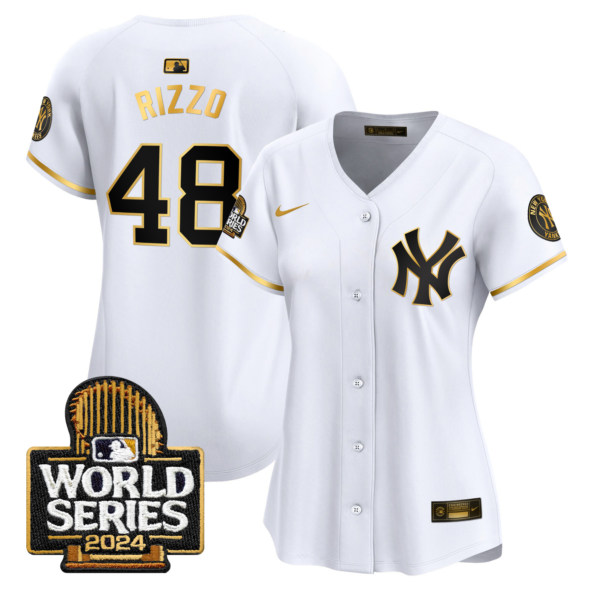 Women's Yankees 2024 World Series Vapor Premier Limited Jersey - All Stitched - Image 15