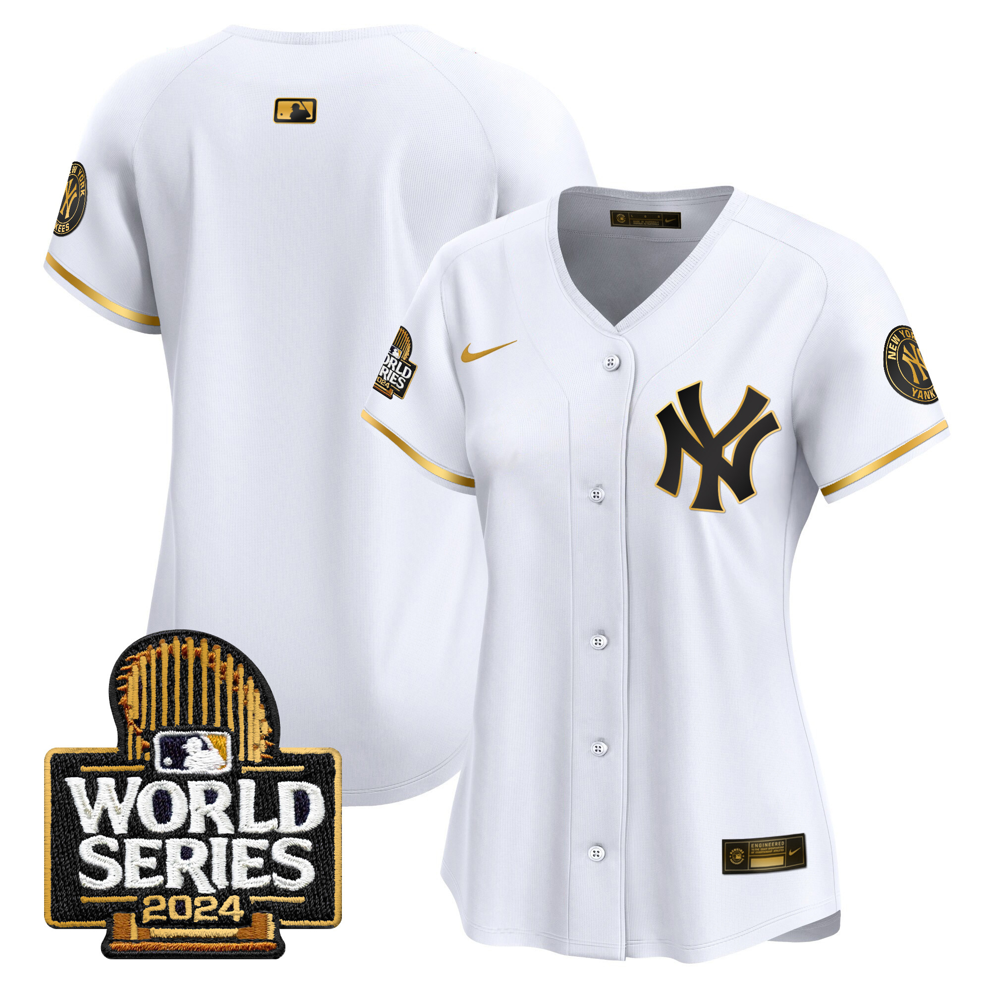 Women's Yankees 2024 World Series Vapor Premier Limited Jersey - All Stitched - Image 16