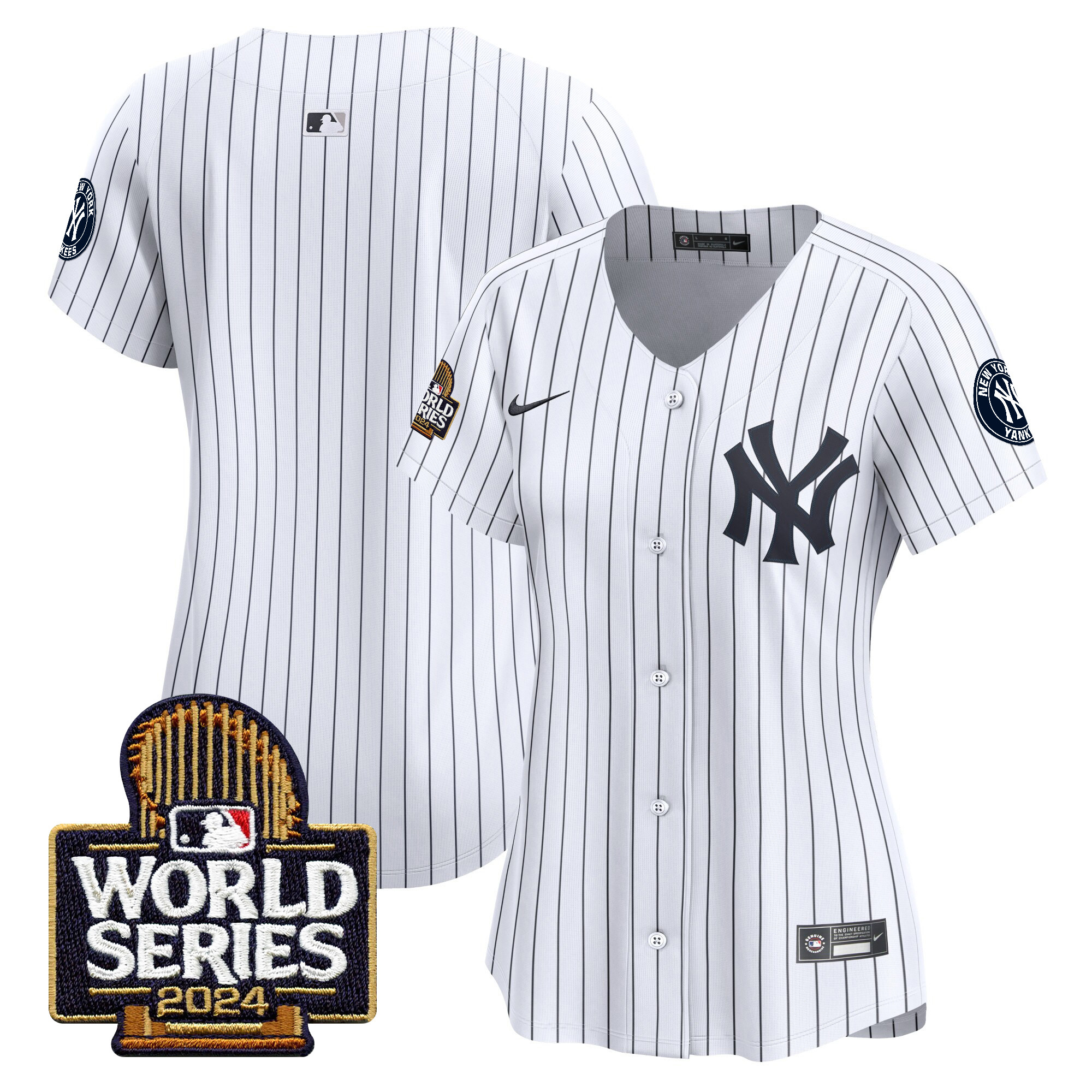 Women's Yankees 2024 World Series Vapor Premier Limited Jersey - All Stitched - Image 24