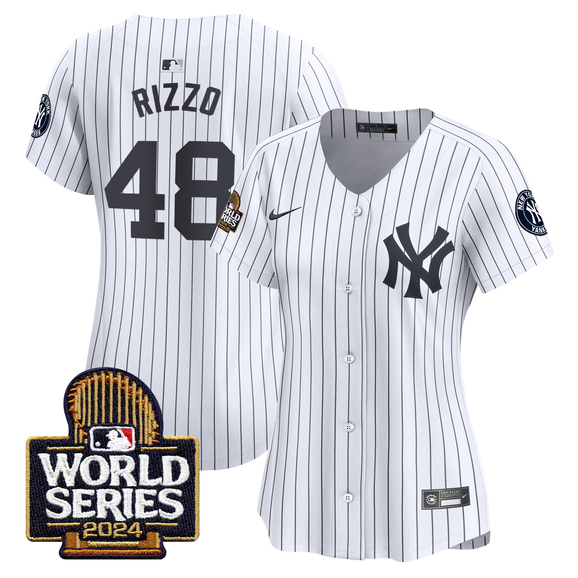 Women's Yankees 2024 World Series Vapor Premier Limited Jersey - All Stitched - Image 23