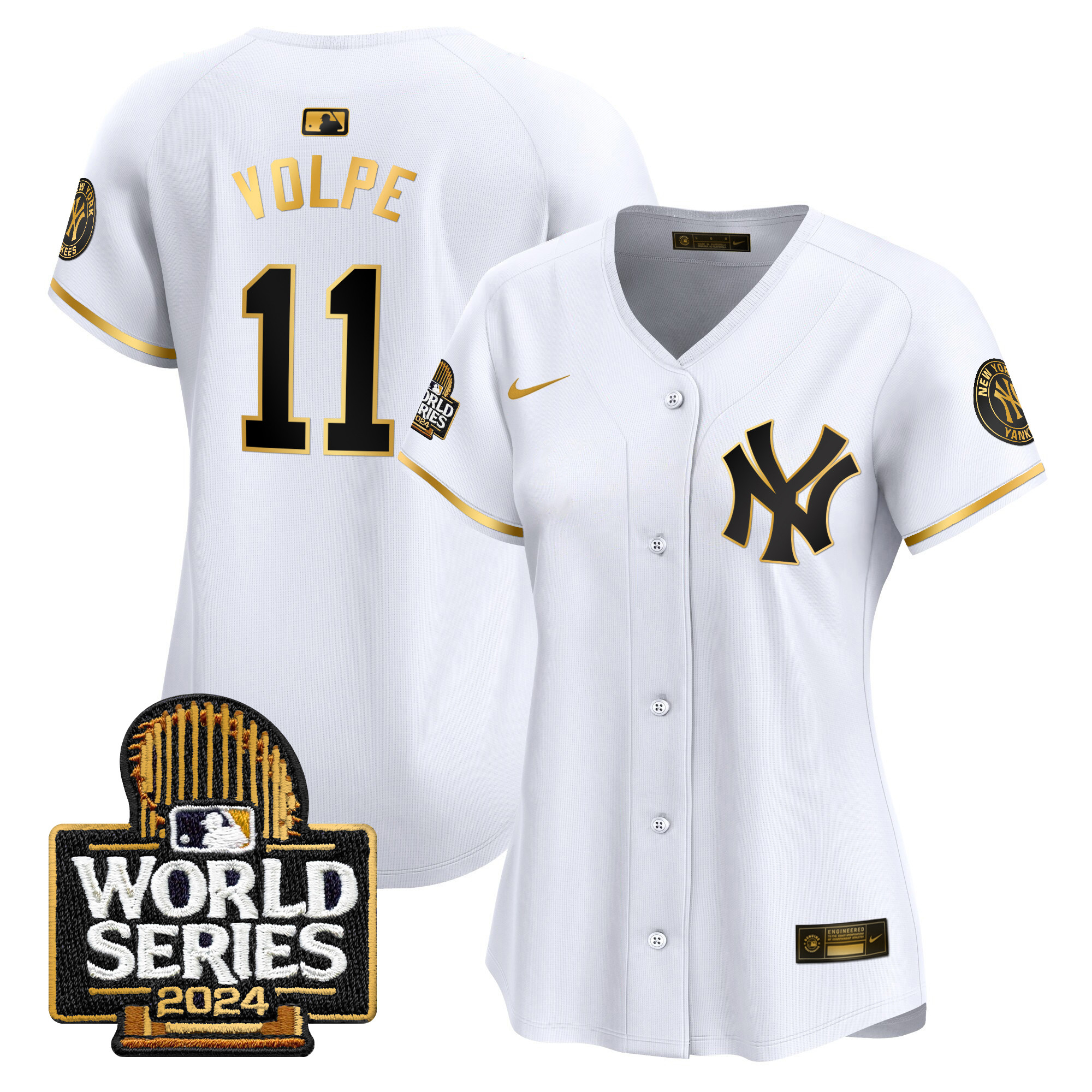 Women's Yankees 2024 World Series Vapor Premier Limited Jersey - All Stitched - Image 10