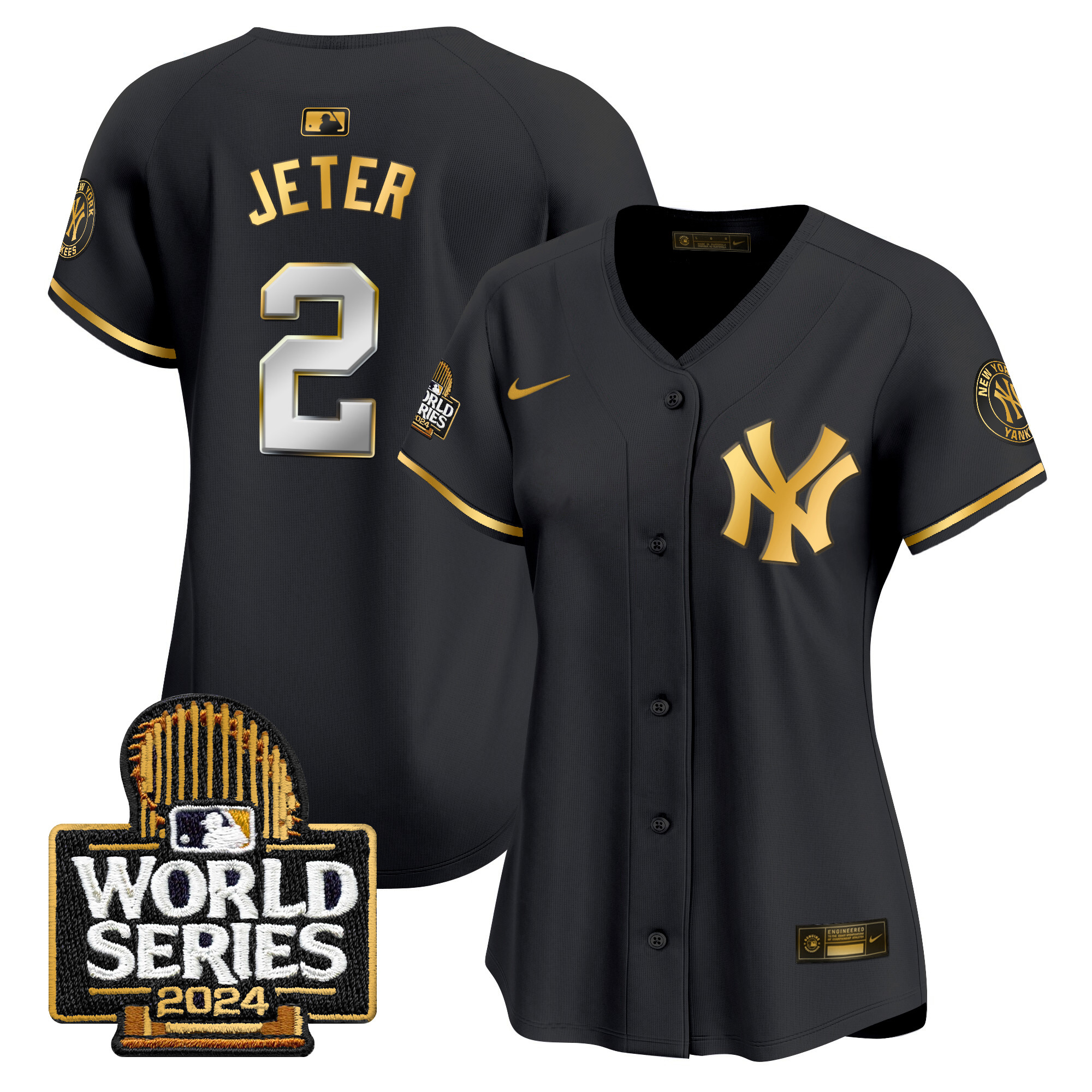 Women's Yankees 2024 World Series Vapor Premier Limited Jersey - All Stitched - Image 4
