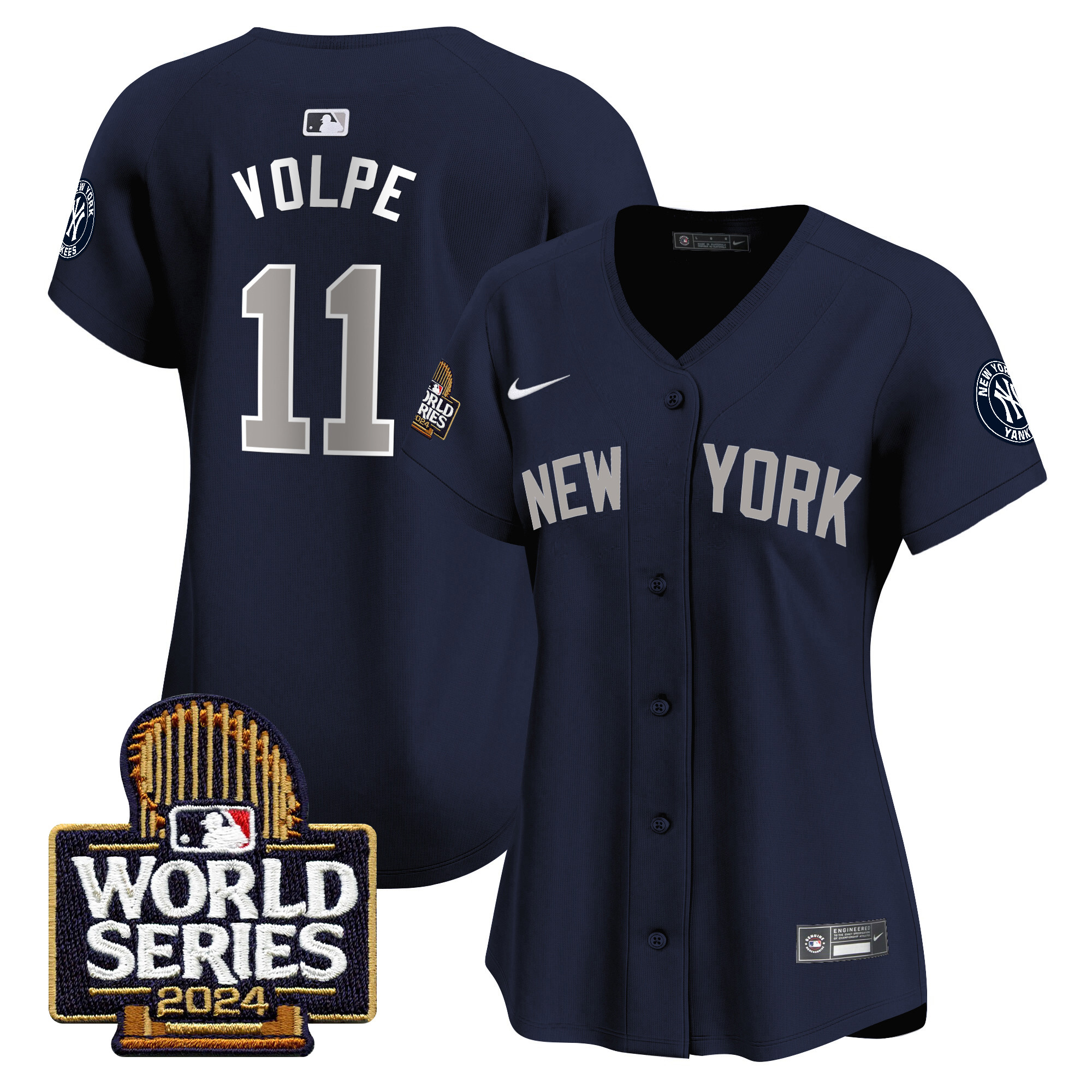 Women's Yankees 2024 World Series Vapor Premier Limited Jersey - All Stitched - Image 34