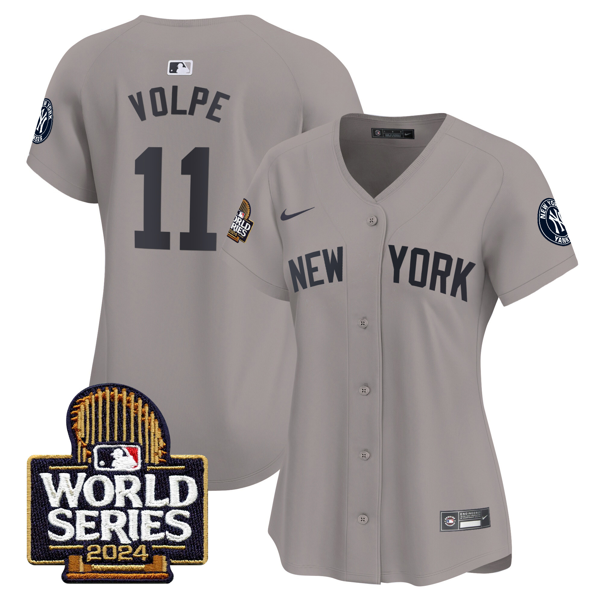 Women's Yankees 2024 World Series Vapor Premier Limited Jersey - All Stitched - Image 26