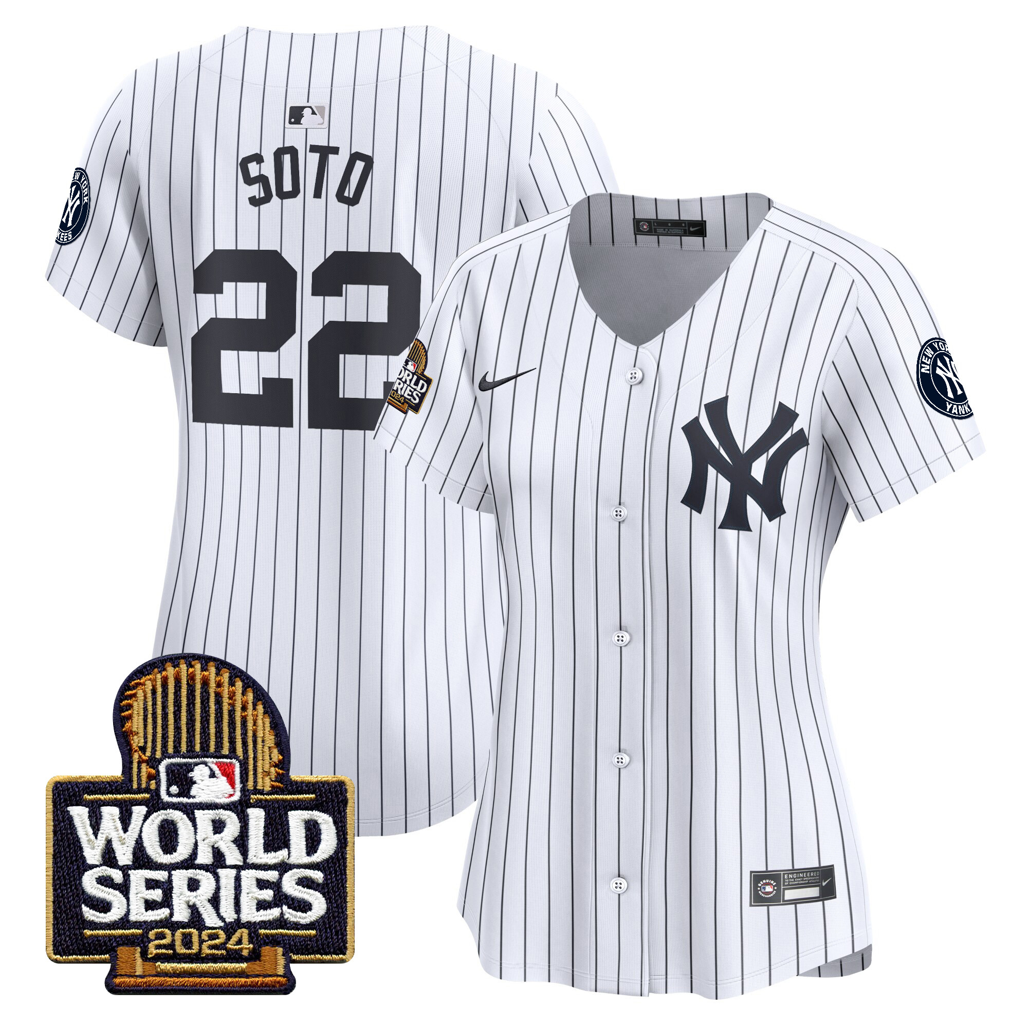 Women's Yankees 2024 World Series Vapor Premier Limited Jersey - All Stitched - Image 22