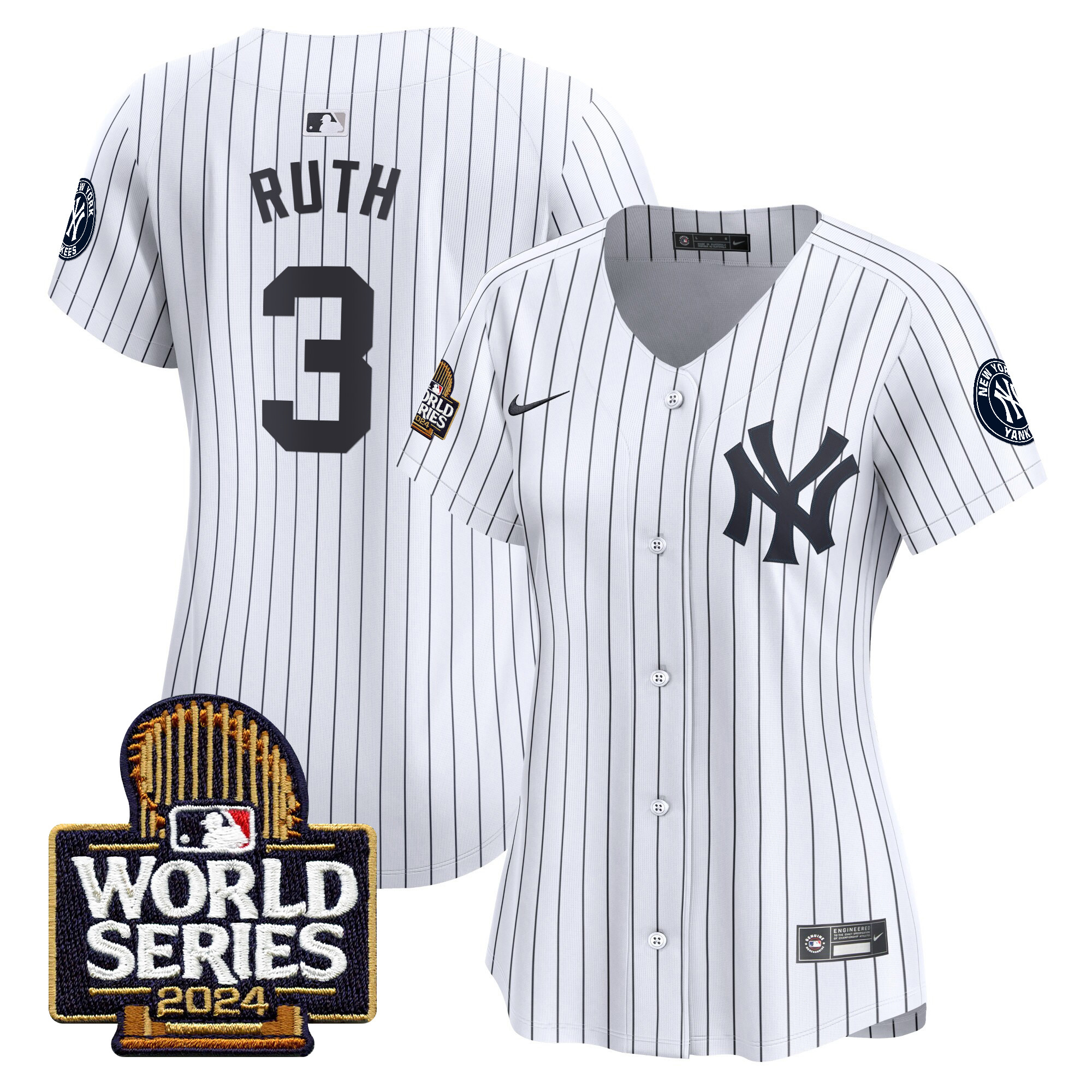 Women's Yankees 2024 World Series Vapor Premier Limited Jersey - All Stitched - Image 19