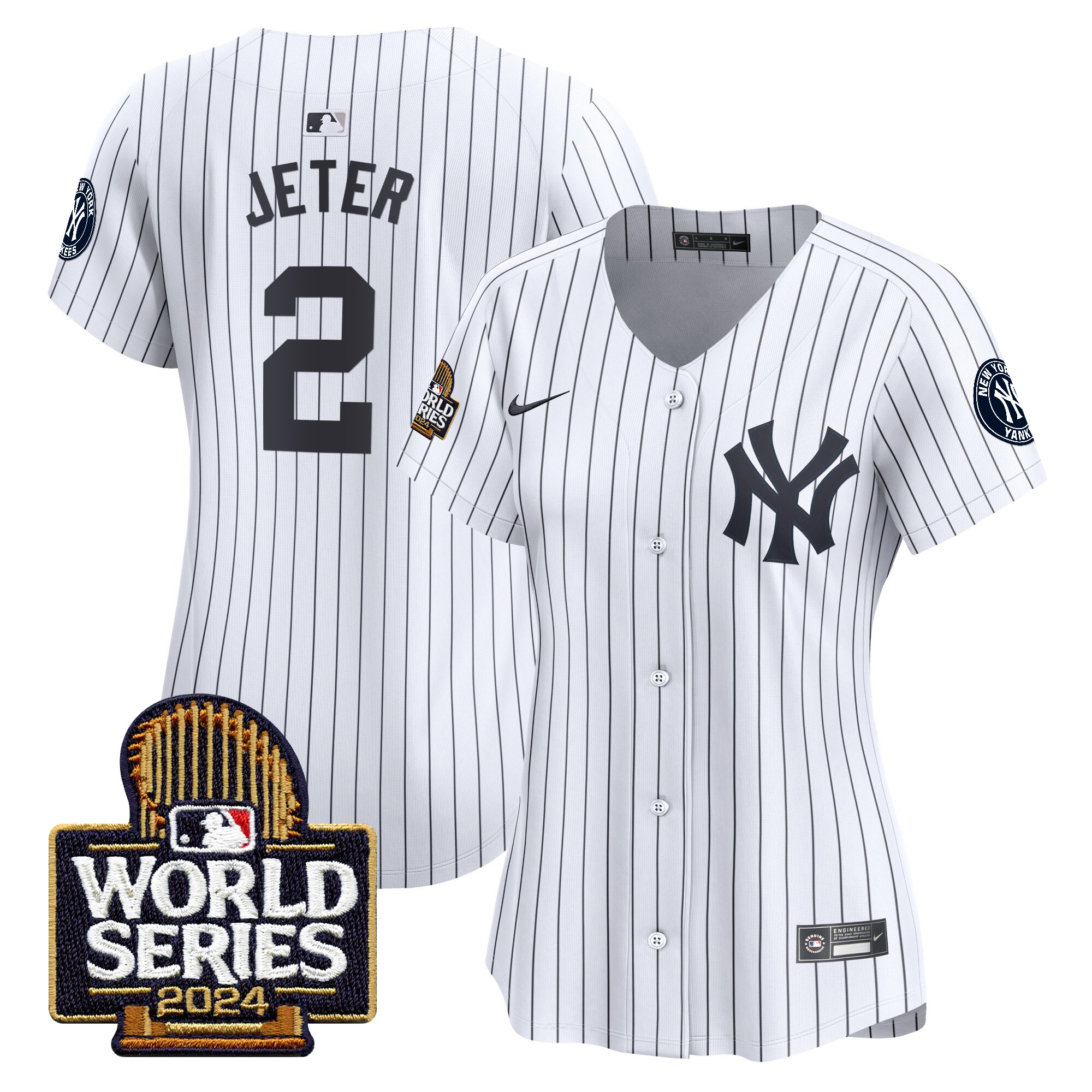 Women's Yankees 2024 World Series Vapor Premier Limited Jersey - All Stitched - Image 20