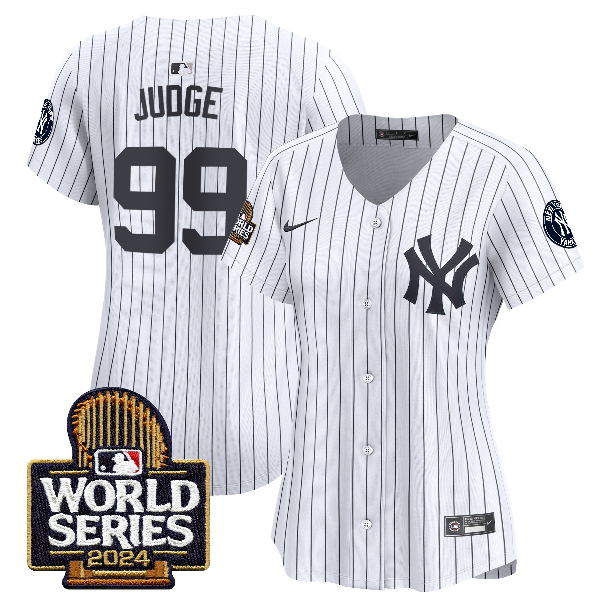 Women's Yankees 2024 World Series Vapor Premier Limited Jersey - All Stitched - Image 17