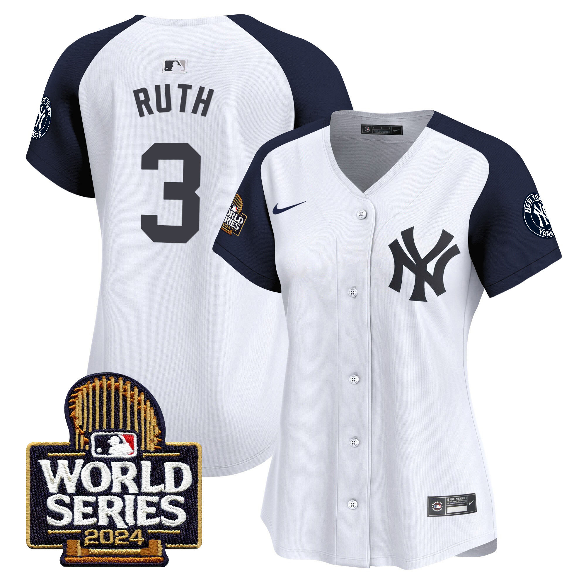 Women's Yankees 2024 World Series Vapor Premier Limited Jersey - All Stitched - Image 43