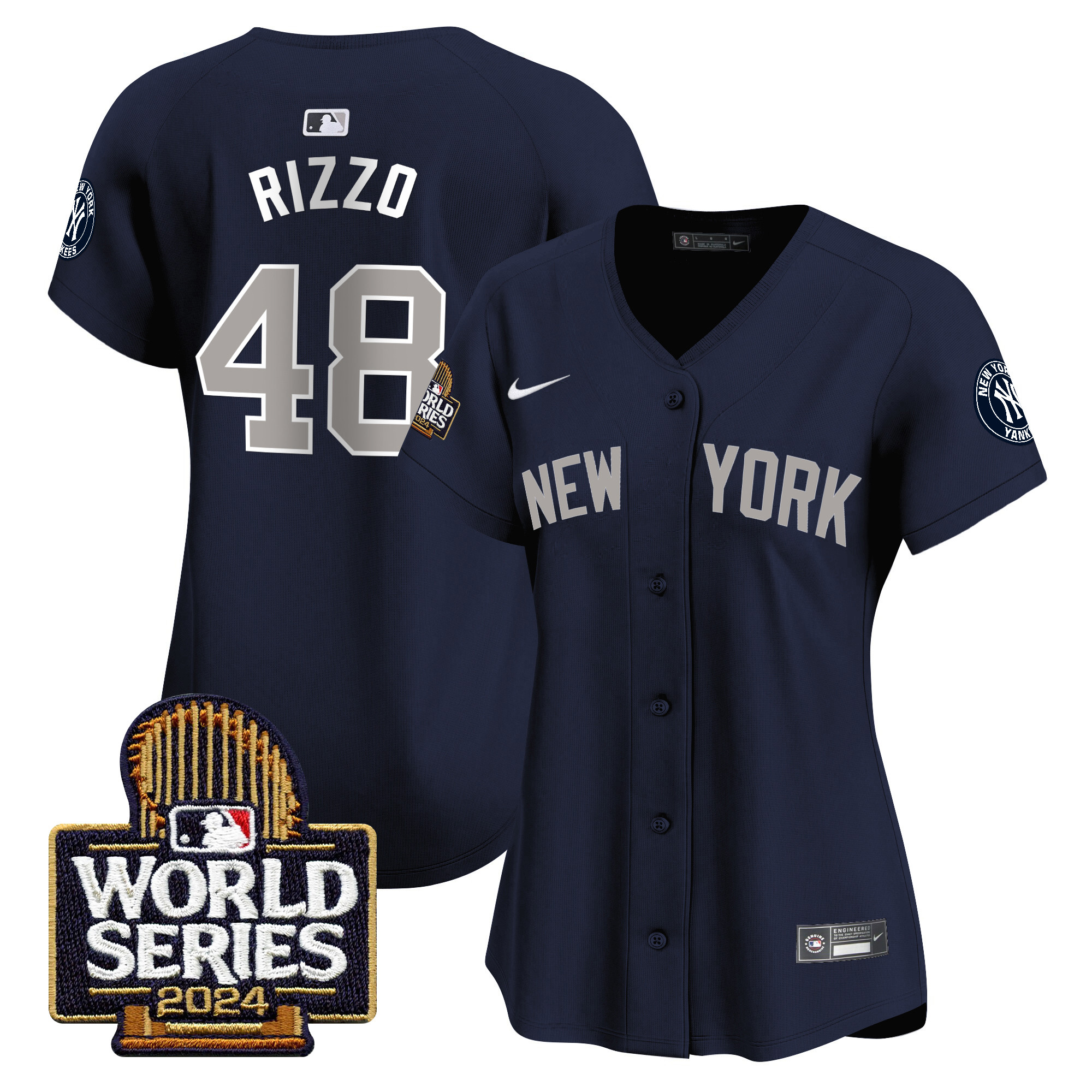 Women's Yankees 2024 World Series Vapor Premier Limited Jersey - All Stitched - Image 39