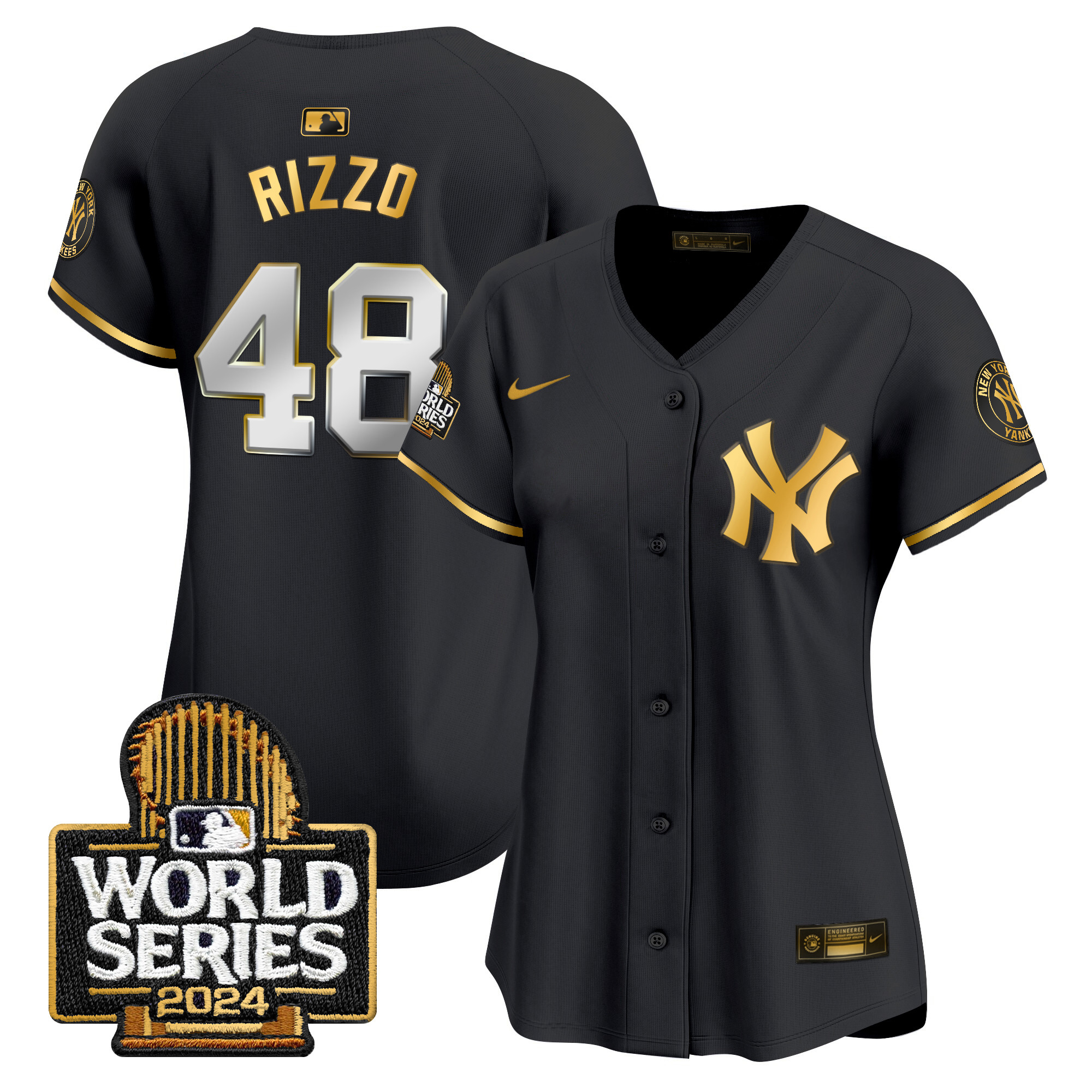 Women's Yankees 2024 World Series Vapor Premier Limited Jersey - All Stitched - Image 7