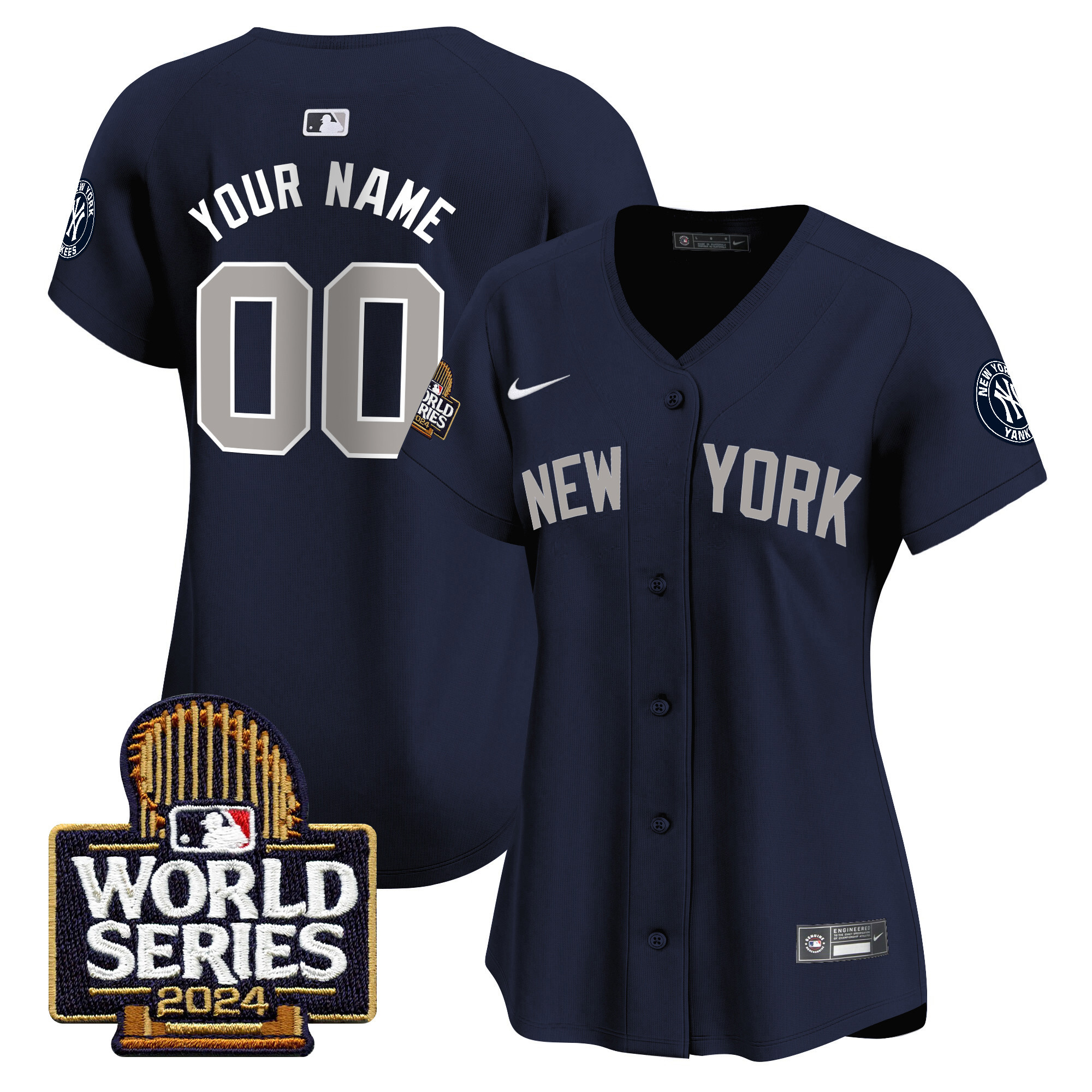Yankees 2024 World Series Vapor Premier Limited Custom Jersey - All Stitched - Image 11