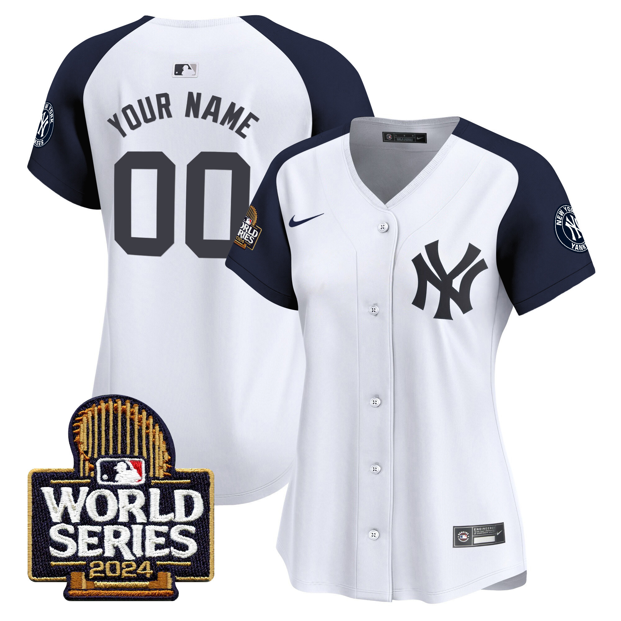 Yankees 2024 World Series Vapor Premier Limited Custom Jersey - All Stitched - Image 12