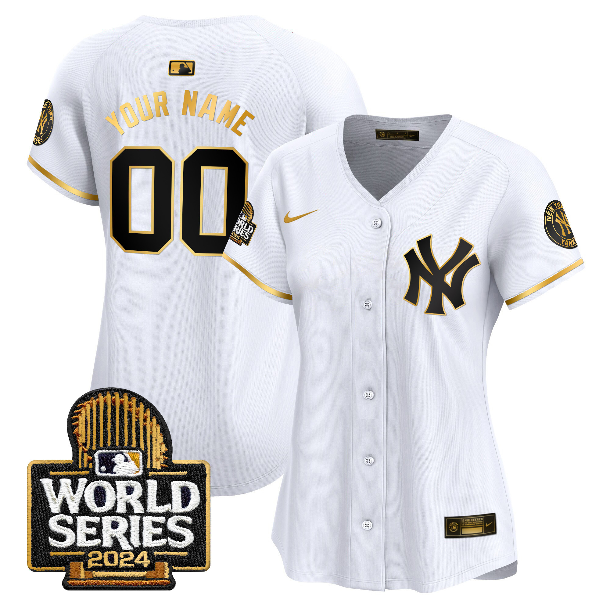 Yankees 2024 World Series Vapor Premier Limited Custom Jersey - All Stitched - Image 8
