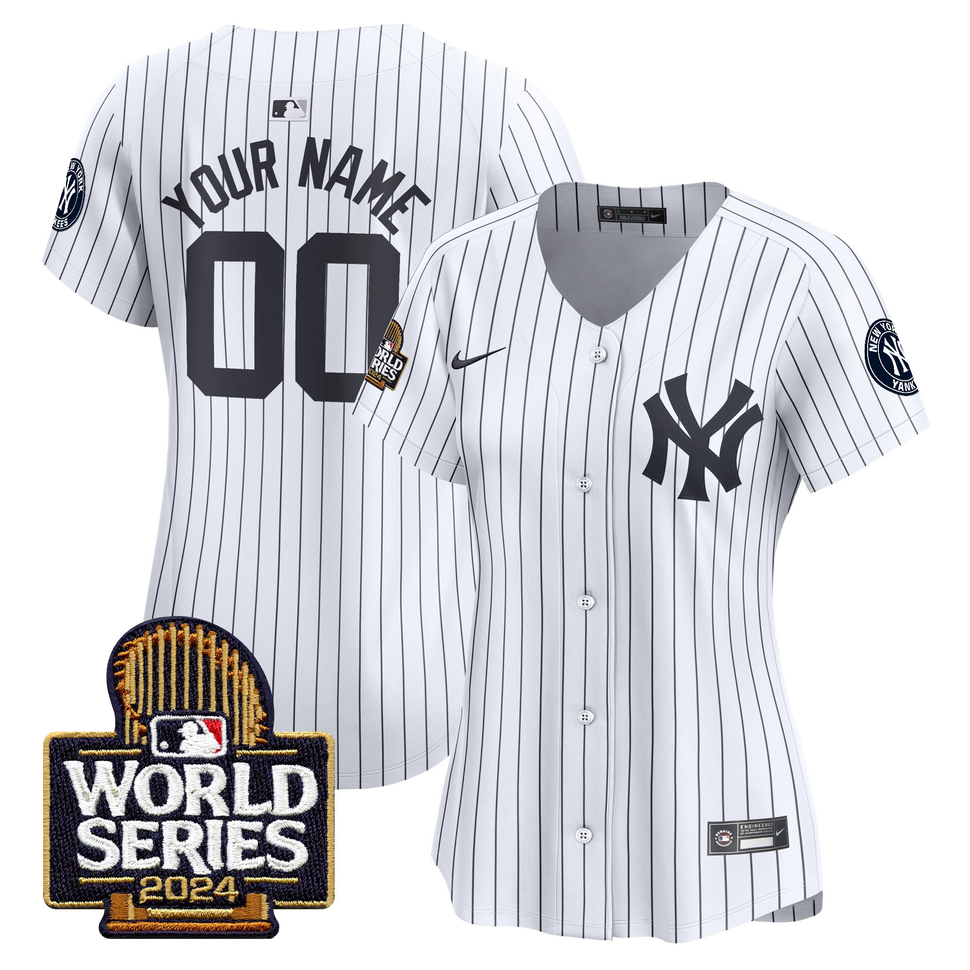 Yankees 2024 World Series Vapor Premier Limited Custom Jersey - All Stitched - Image 9