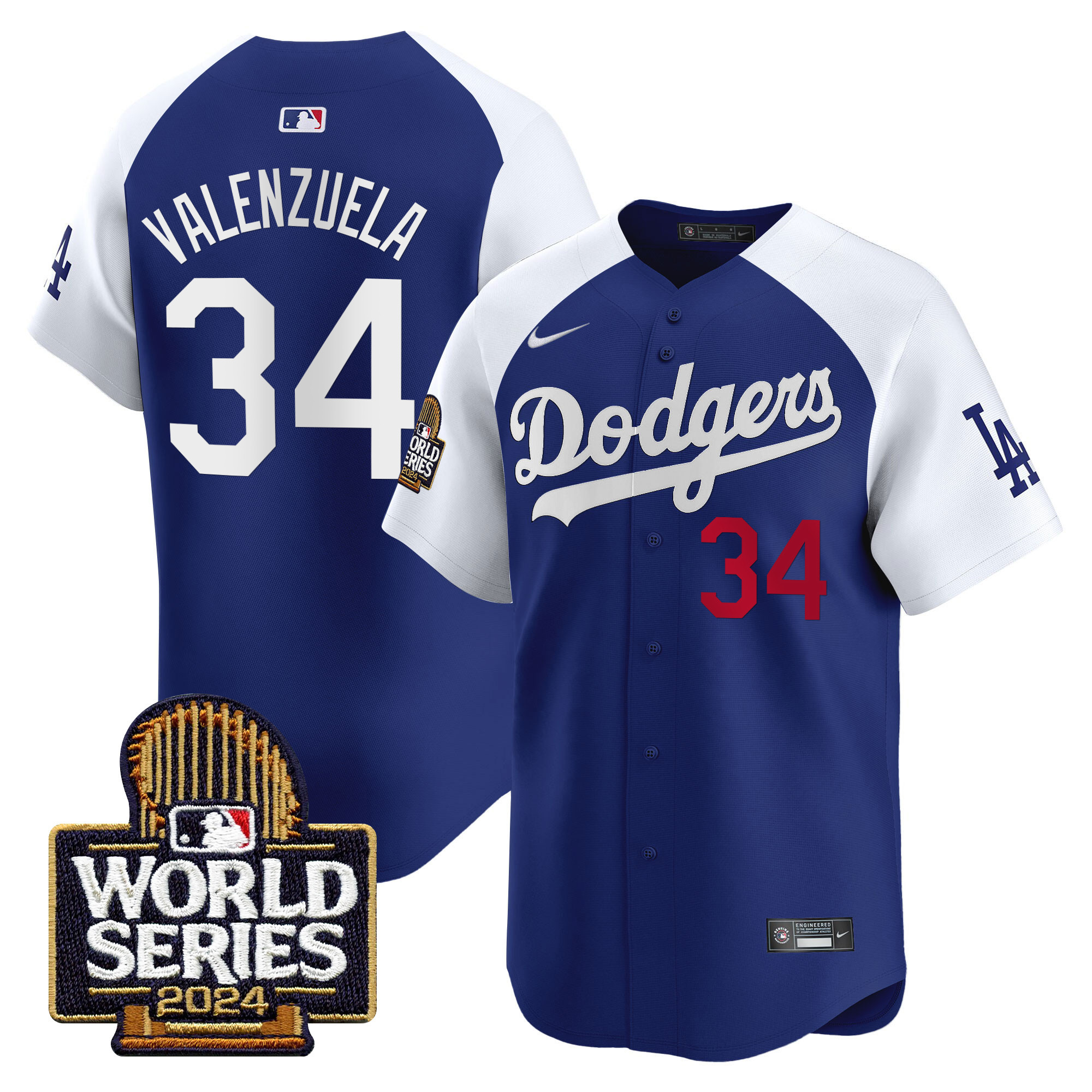 Men's Dodgers 2024 World Series Vapor Premier Limited Jersey - All Stitched - Image 31