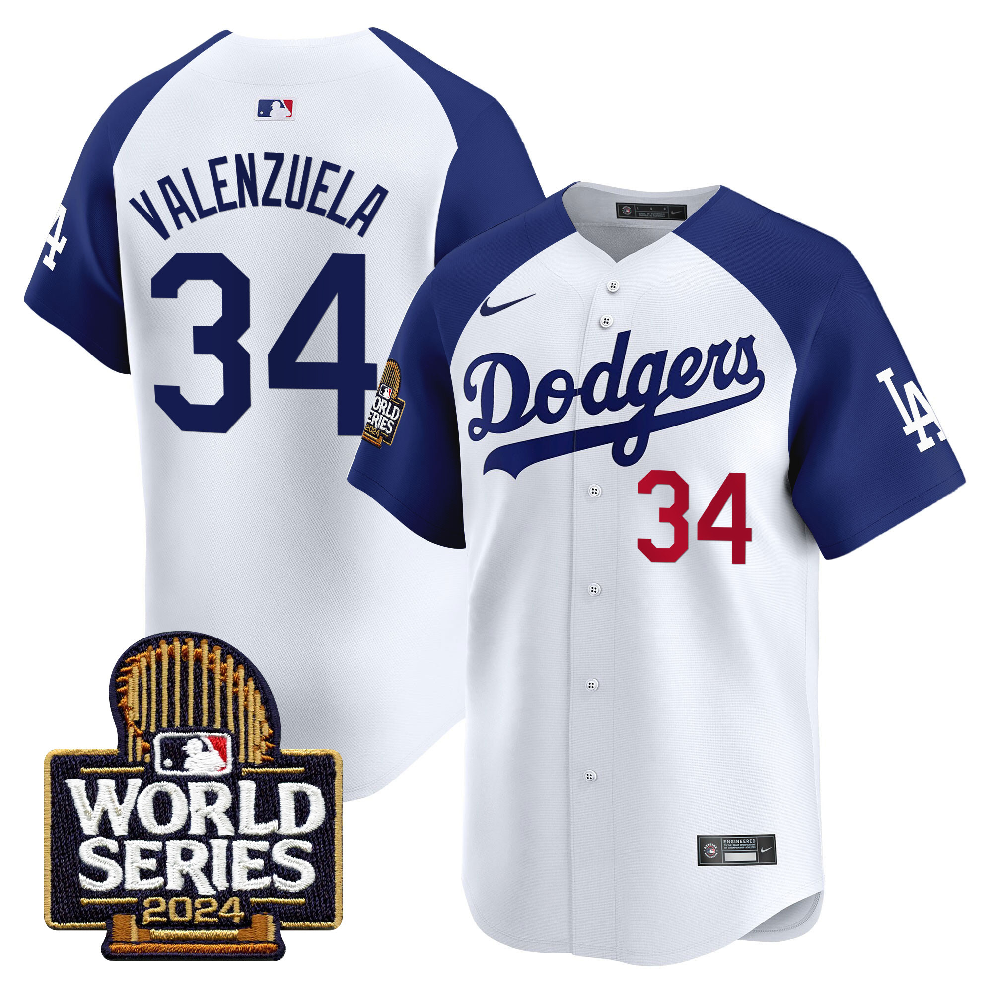 Men's Dodgers 2024 World Series Vapor Premier Limited Jersey - All Stitched - Image 21