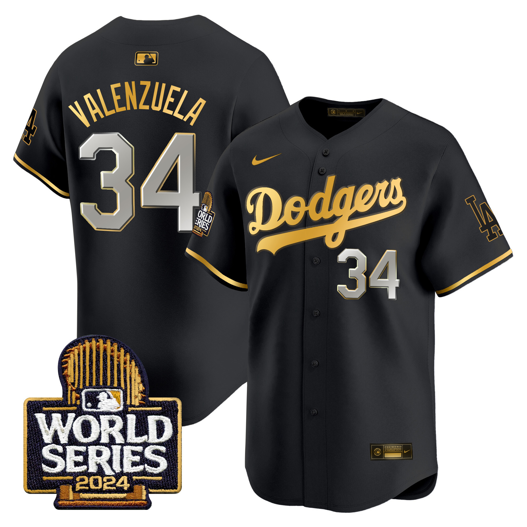 Men's Dodgers 2024 World Series Vapor Premier Limited Jersey - All Stitched - Image 41