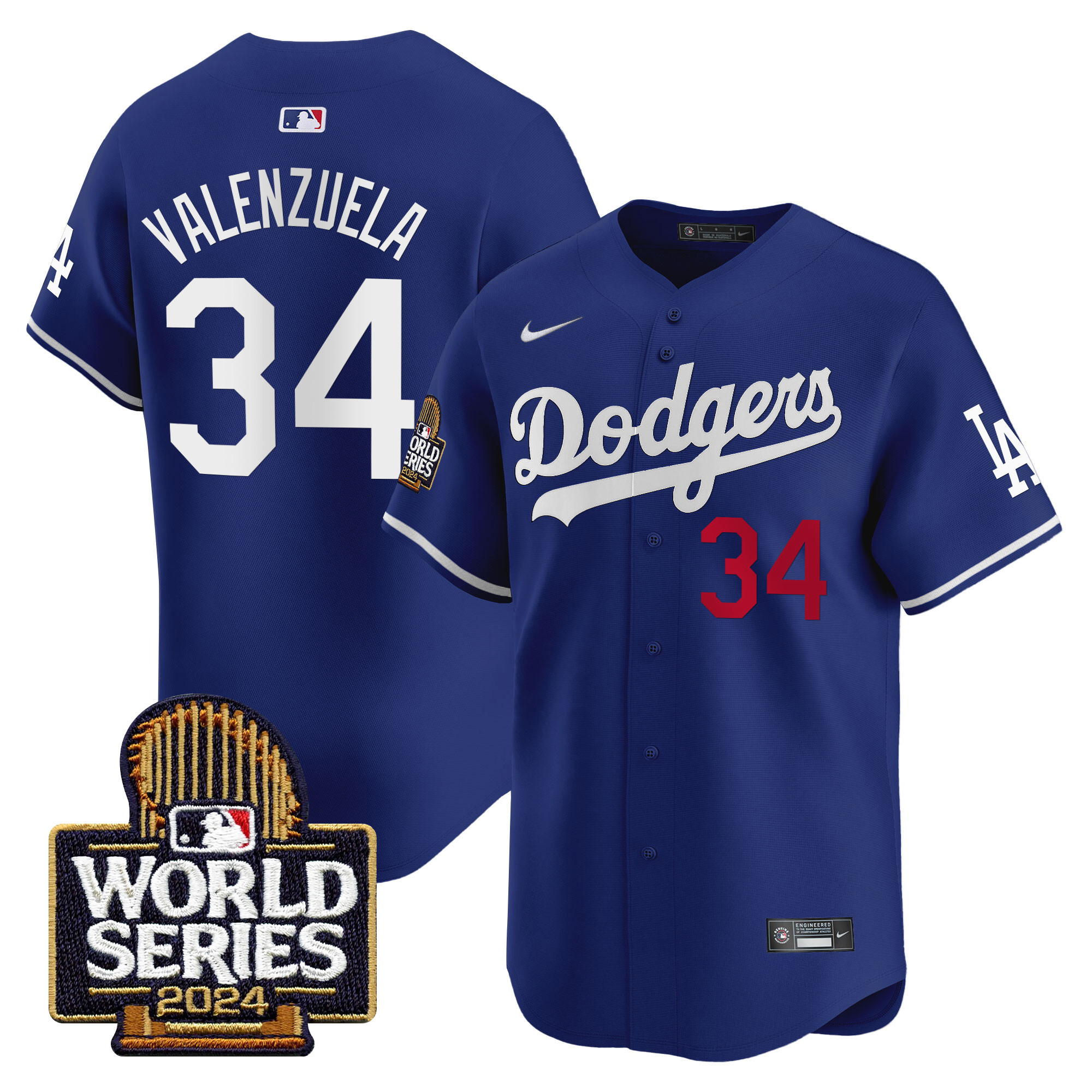 Men's Dodgers 2024 World Series Vapor Premier Limited Jersey - All Stitched - Image 11