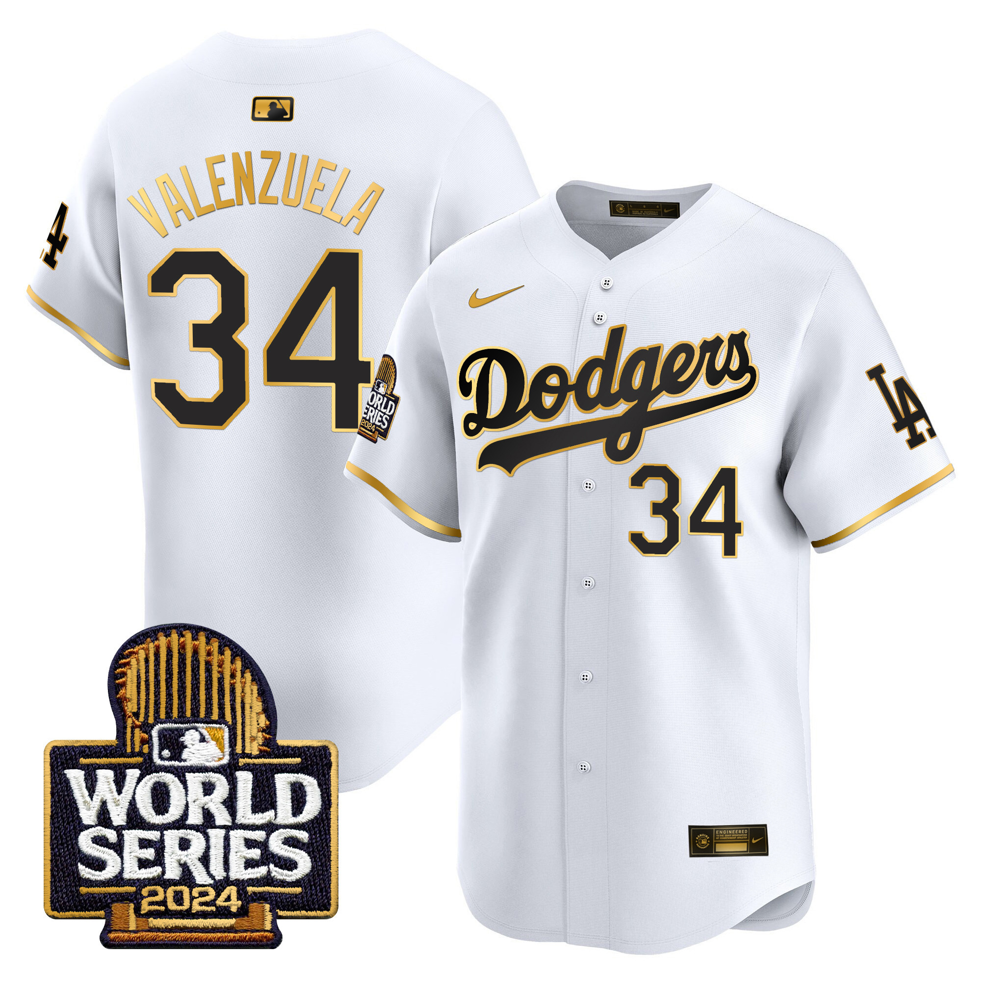 Men's Dodgers 2024 World Series Vapor Premier Limited Jersey - All Stitched - Image 51