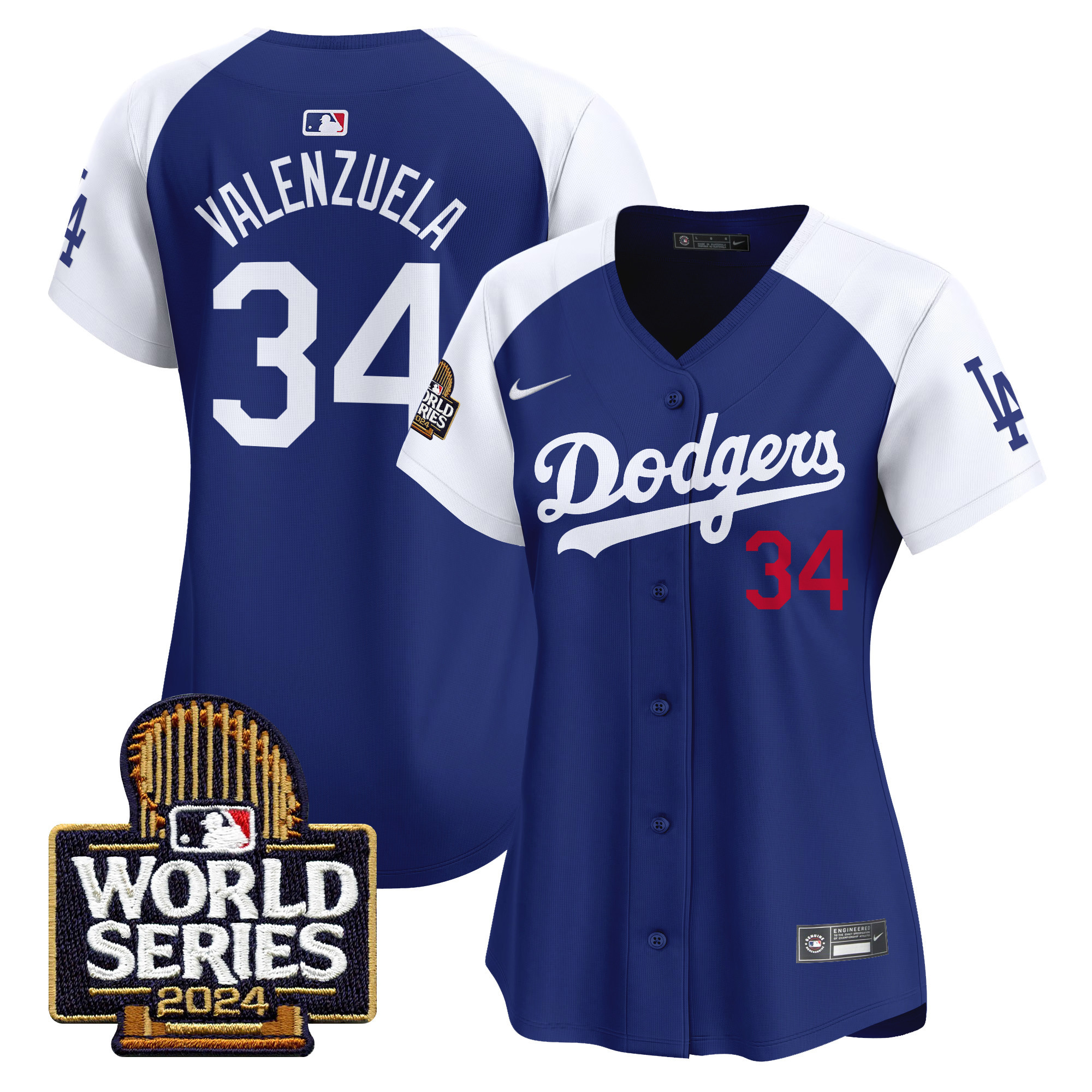 Women's Dodgers 2024 World Series Vapor Premier Limited Jersey - All Stitched - Image 21