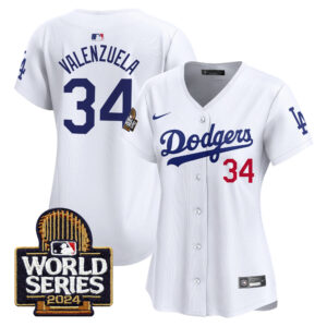 Women's Dodgers 2024 World Series Vapor Premier Limited Jersey - All Stitched