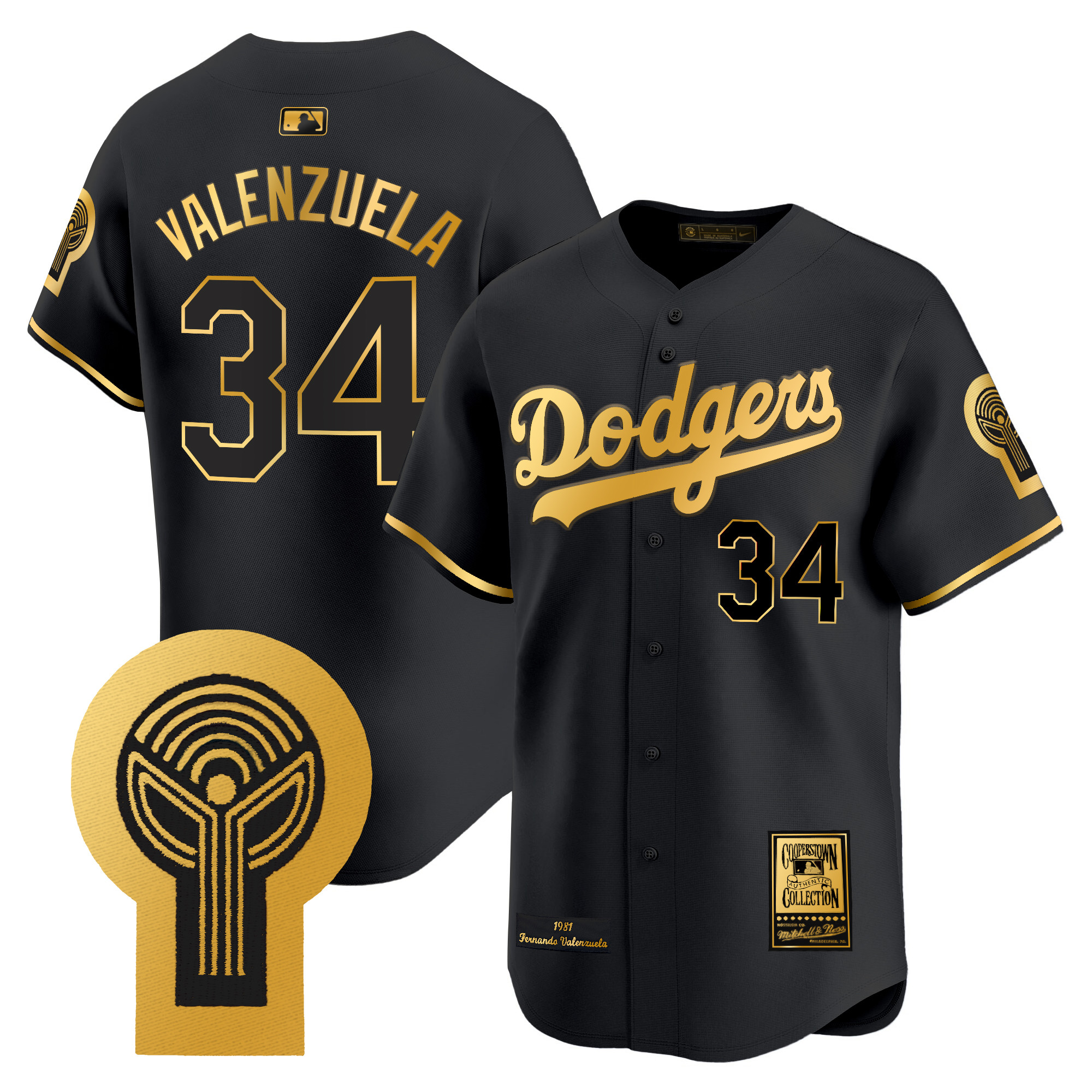 Dodgers Fernando Valenzuela 1981 Cooperstown Jersey - All Stitched - Image 5