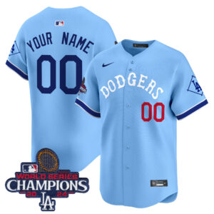 Dodgers Tribute 2024 World Series Champions Vapor Premier Limited Custom Jersey - All Stitched