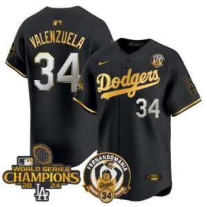 Men's Dodgers Fernando & 2024 World Series Champions Patch Vapor Premier Limited Jersey - All Stitched