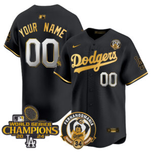 Dodgers Fernando & 2024 World Series Champions Patch Vapor Premier Limited Custom Jersey - All Stitched
