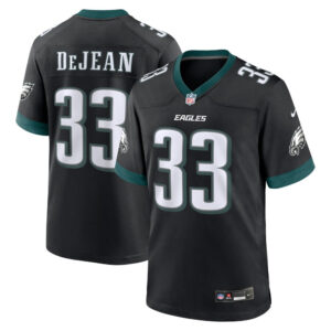 Cooper DeJean #33 Philadelphia Eagles Black Jersey - All Stitched
