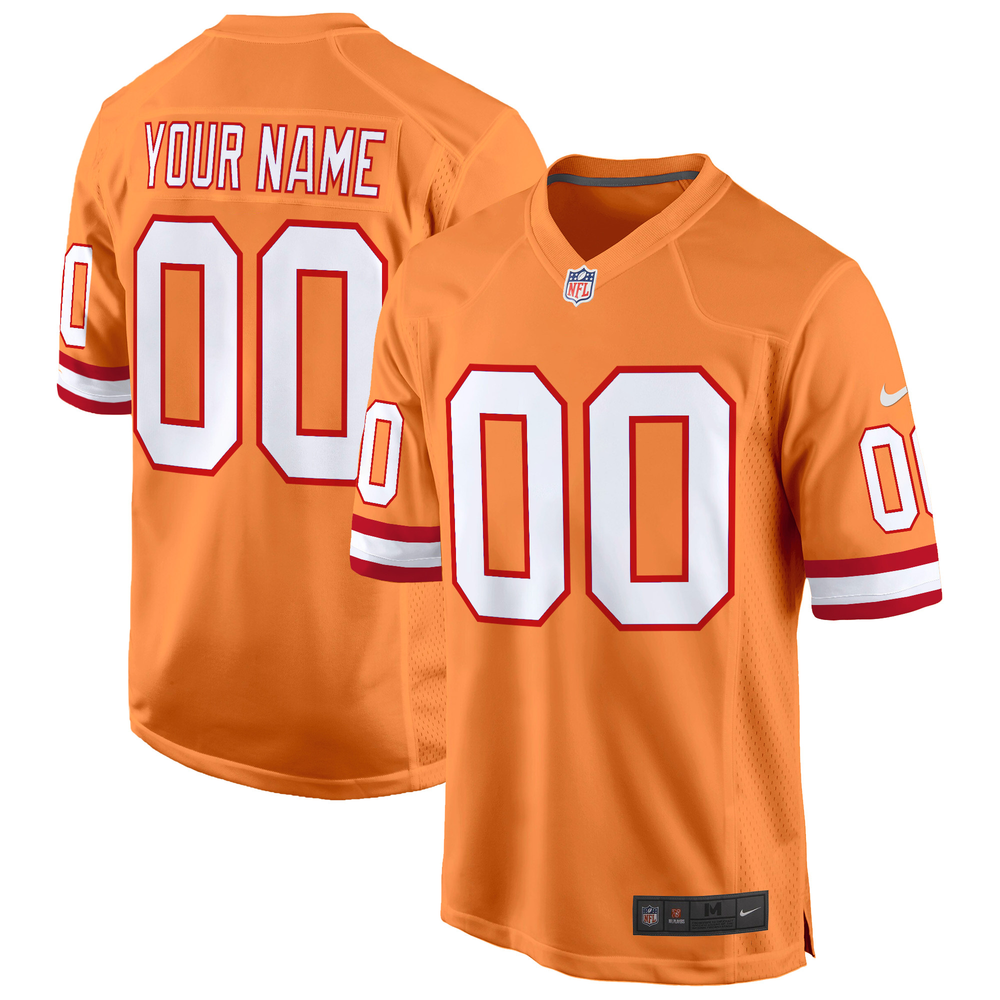 Tampa Bay Buccaneers Throwback Game Custom Jersey - All Stitched - Image 3