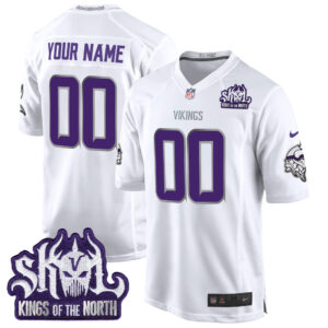 Minnesota Vikings 2024 Winter Warrior Skol Patch Game Custom Jersey - All Stitched