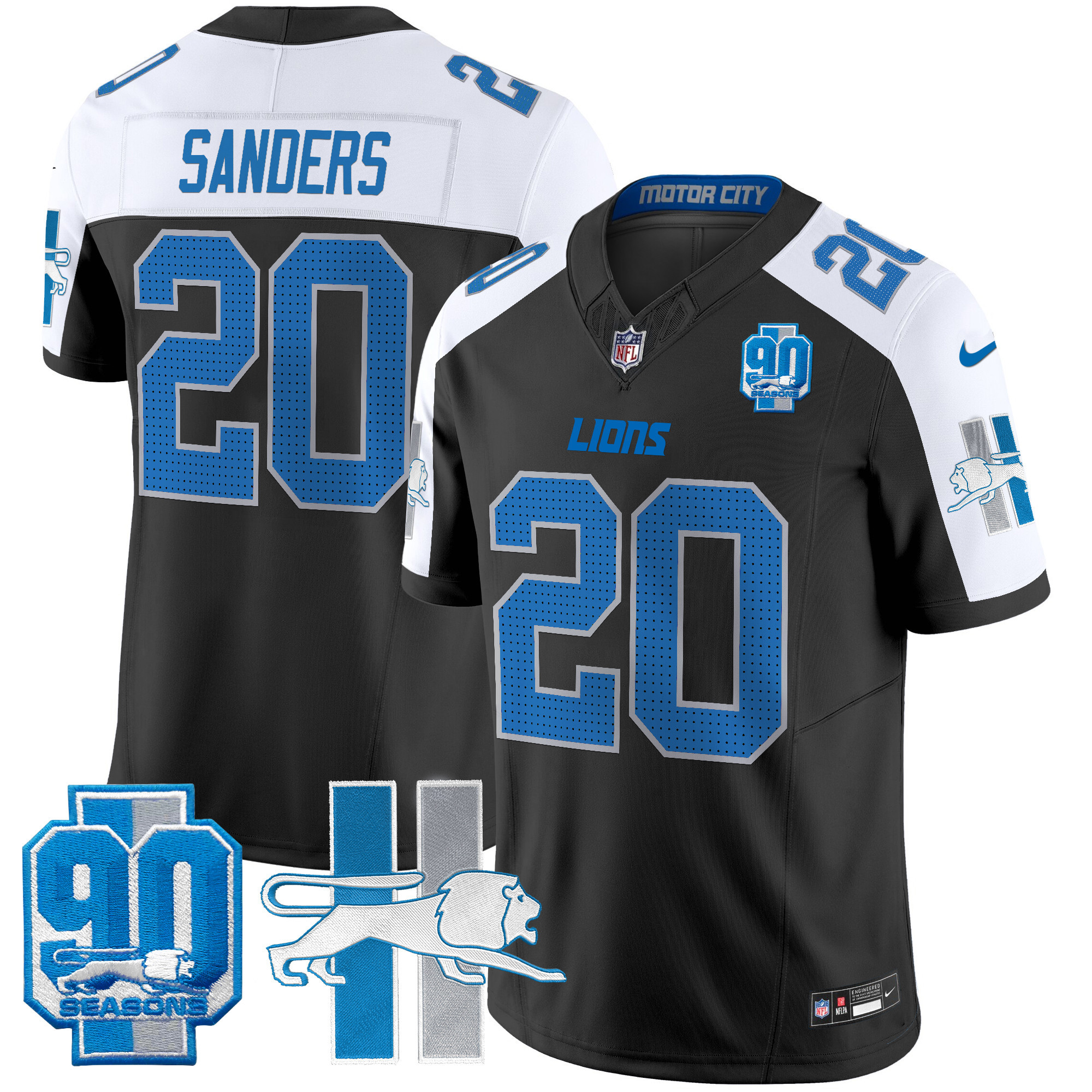 Men's Detroit Lion 1946 Throwback Vapor Limited Jersey - All Stitched - Image 33